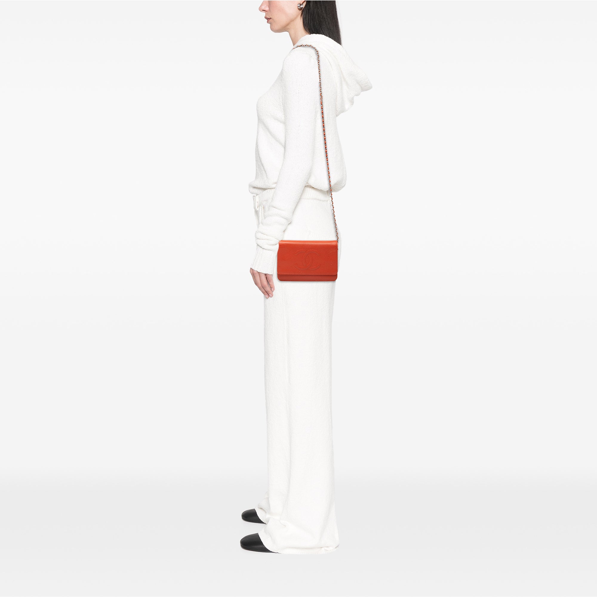 Chanel CC Caviar Wallet On Chain - image 8