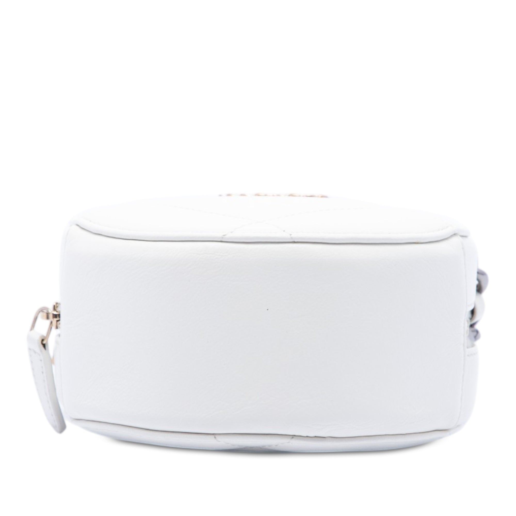 Chanel Quilted Goatskin 19 Round Clutch With Chain - image 3
