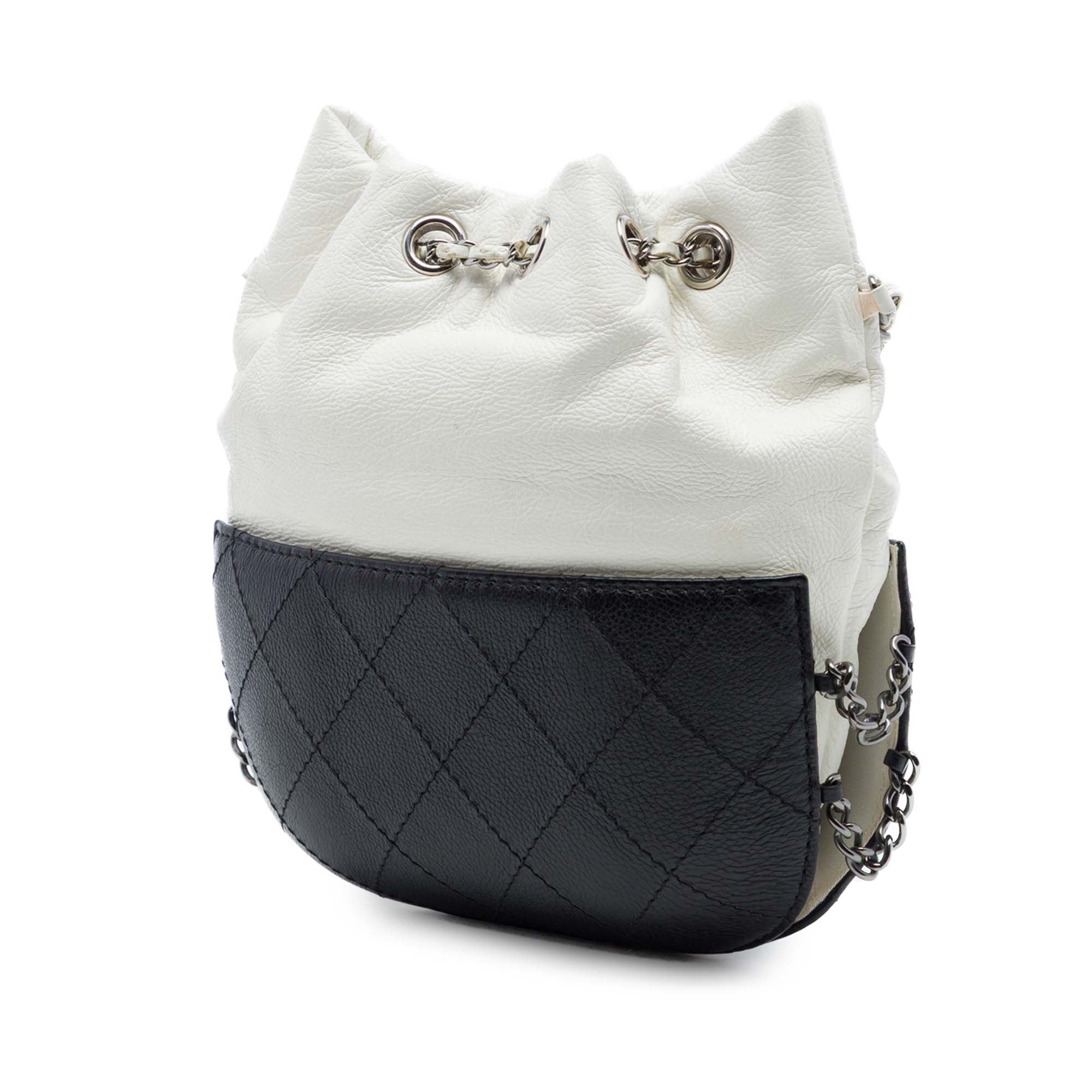 Chanel Small Bicolor Quilted Calfskin Gabrielle Bucket Bag - image 2