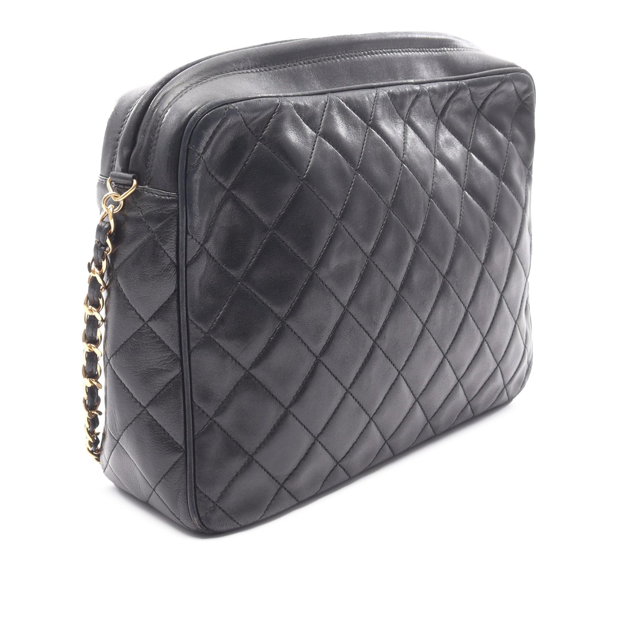 Chanel Medium CC Quilted Lambskin Tassel Camera Bag - image 2