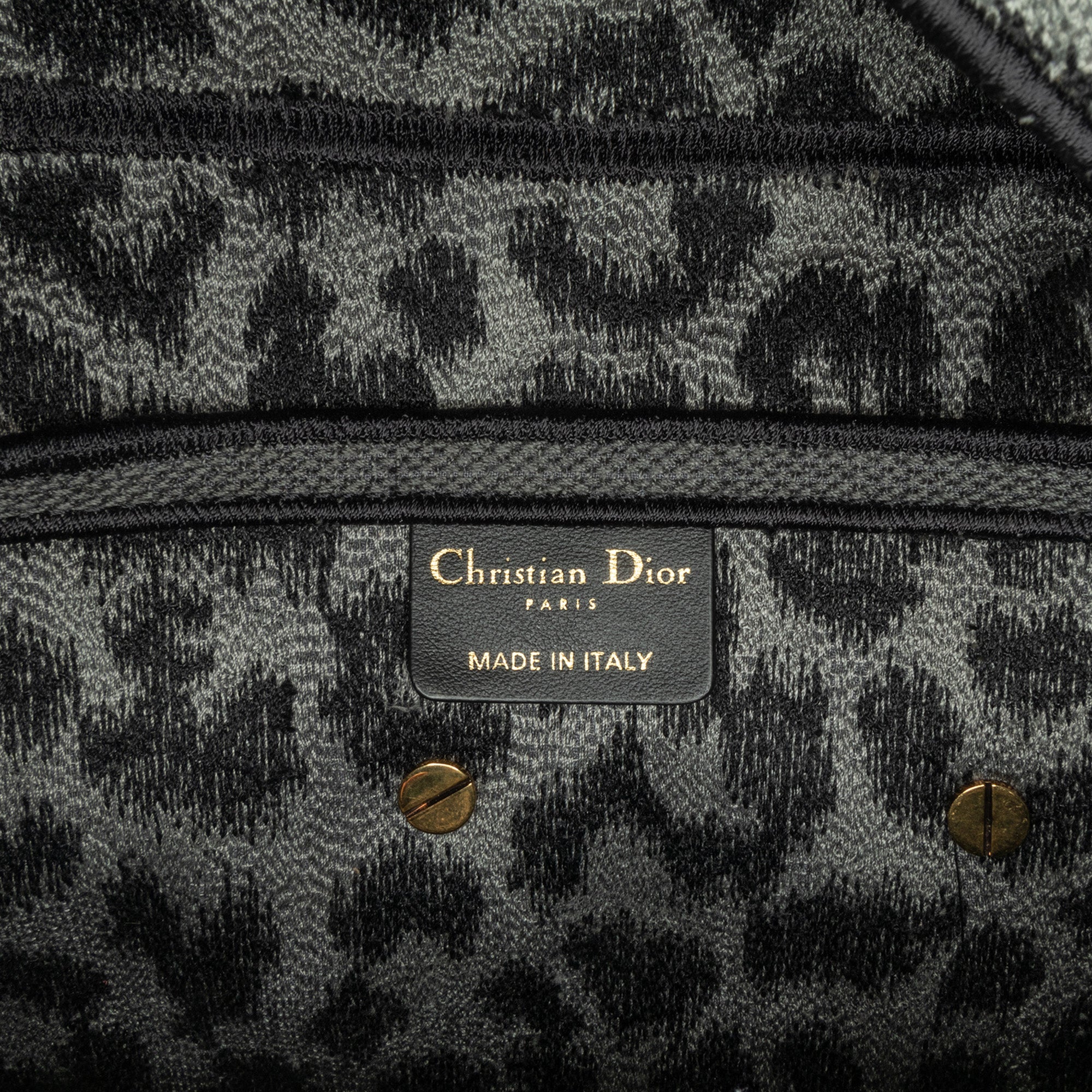 Dior Mizza Embroidered Canvas Leopard Saddle Bag - image 5