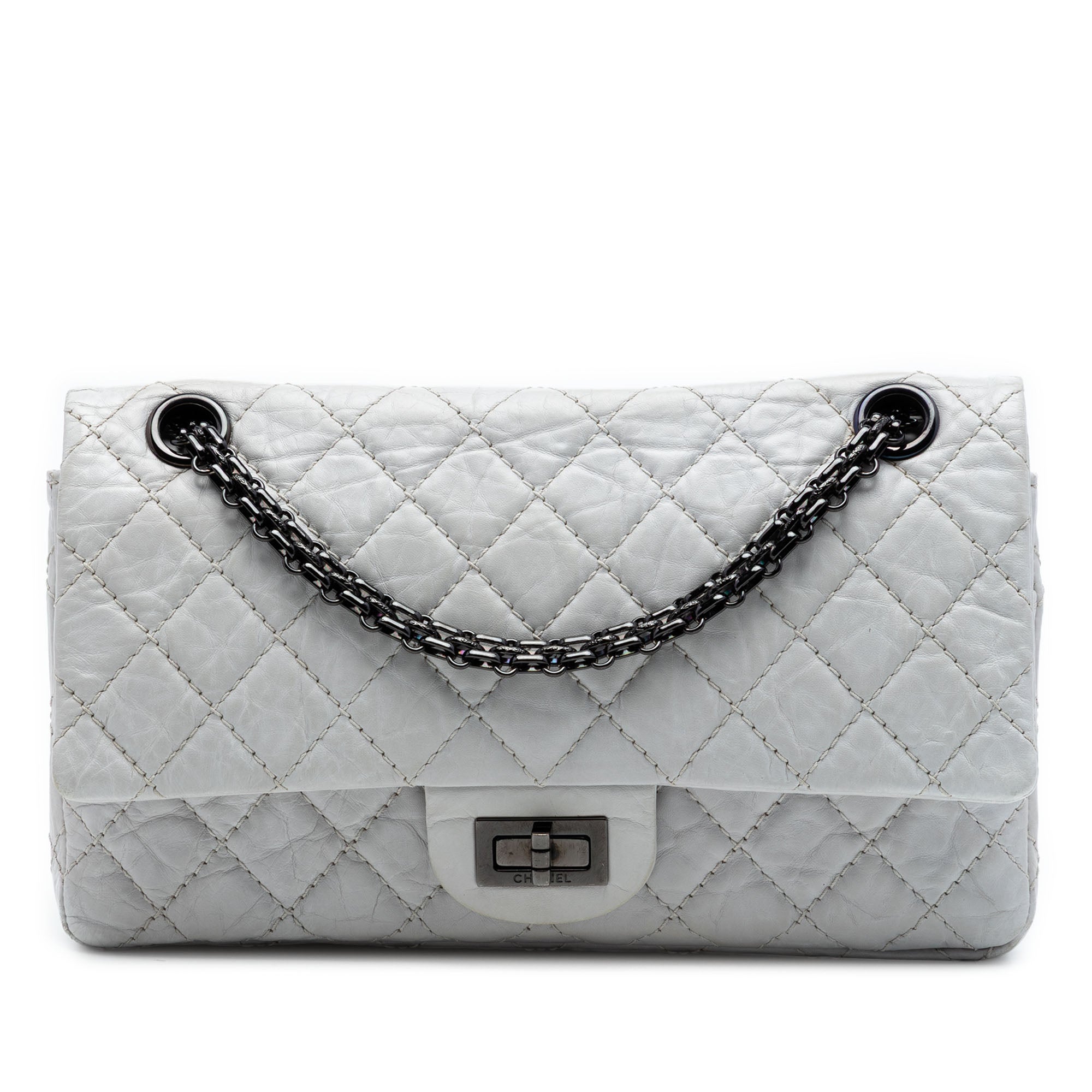 Chanel Quilted Aged Calfskin Reissue 2.55 Double Flap 225 - image 1