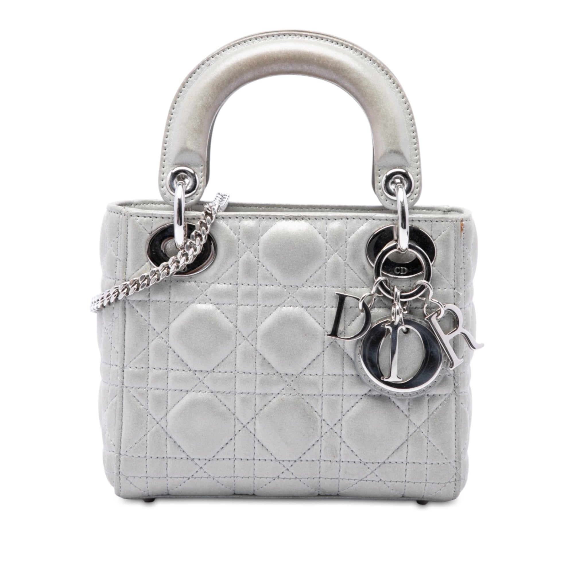 Dior Mini Iridescent Lambskin Cannage Lady Dior - image 1