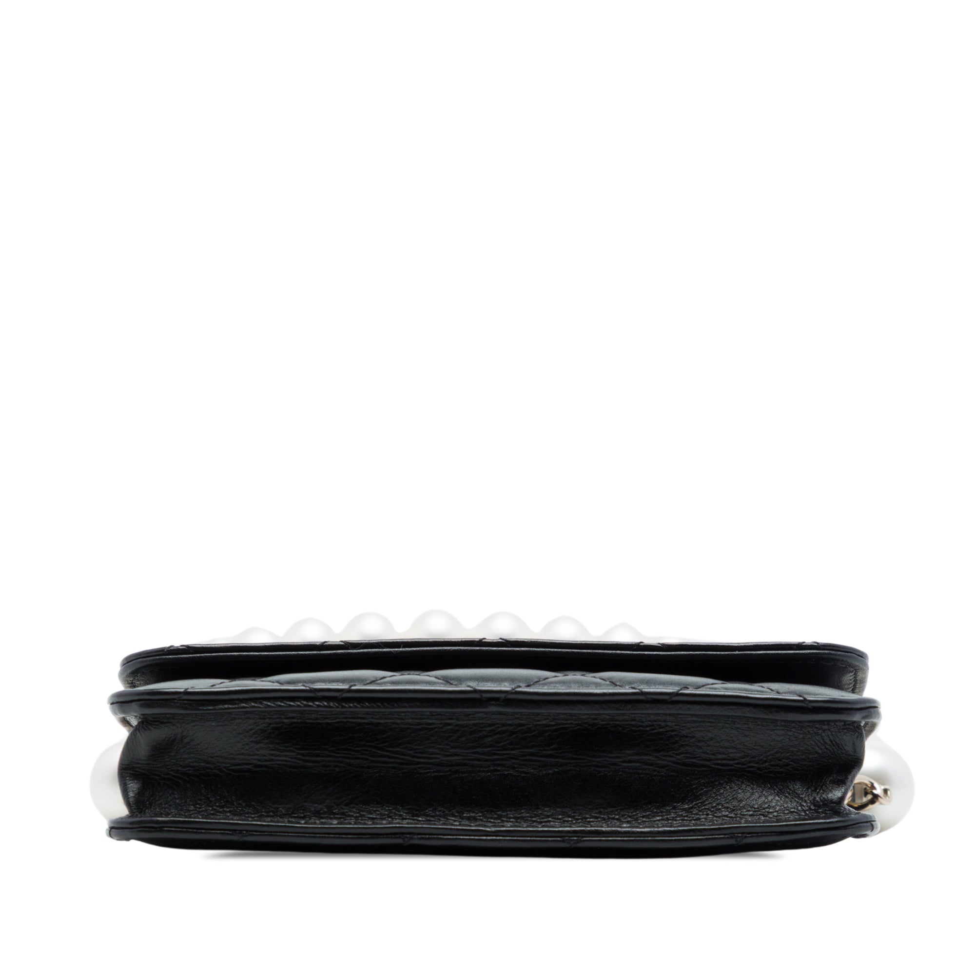 Chanel Quilted Calfskin Maxi Pearls Clutch With Chain - image 3