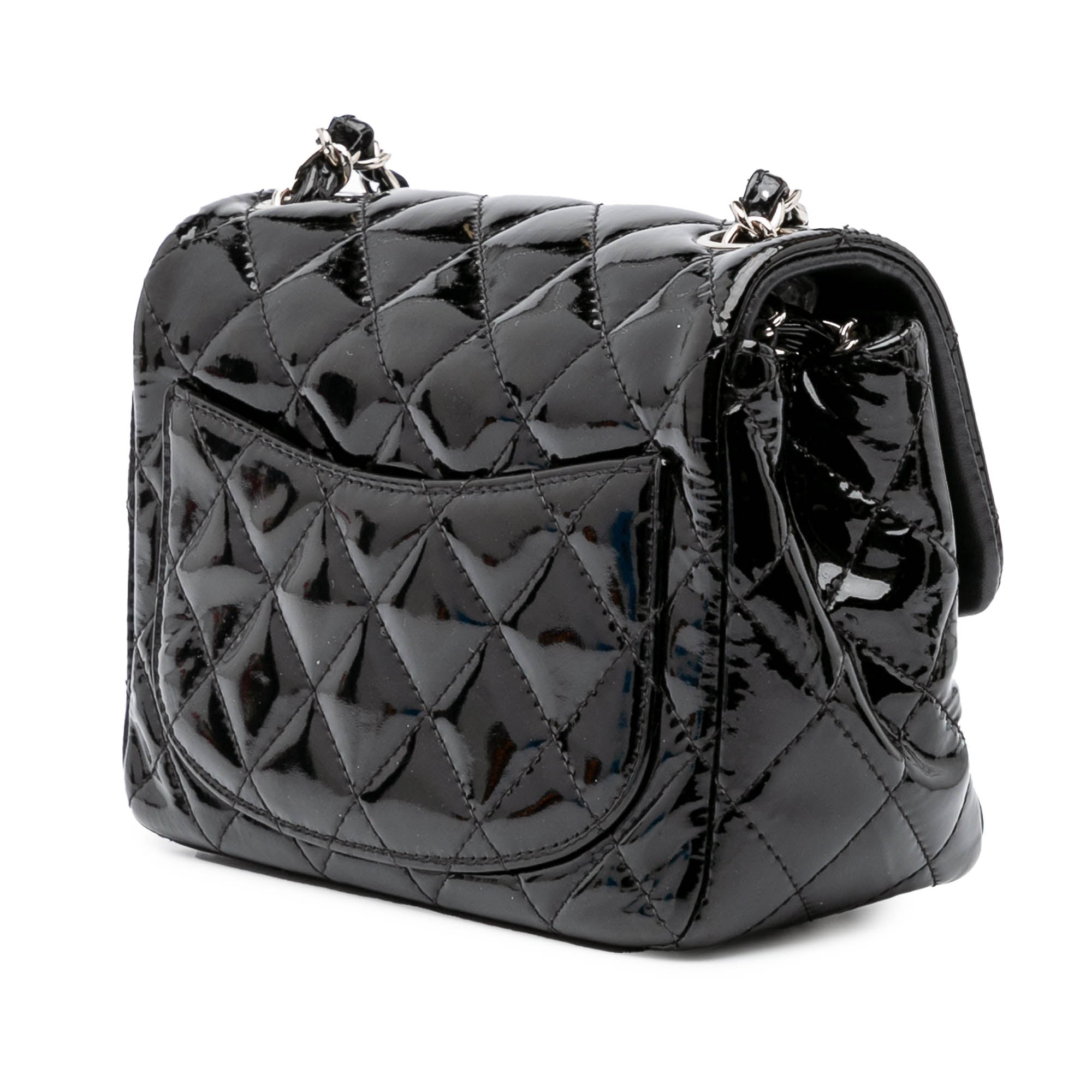 Chanel Mini Square Classic Patent Single Flap - image 2