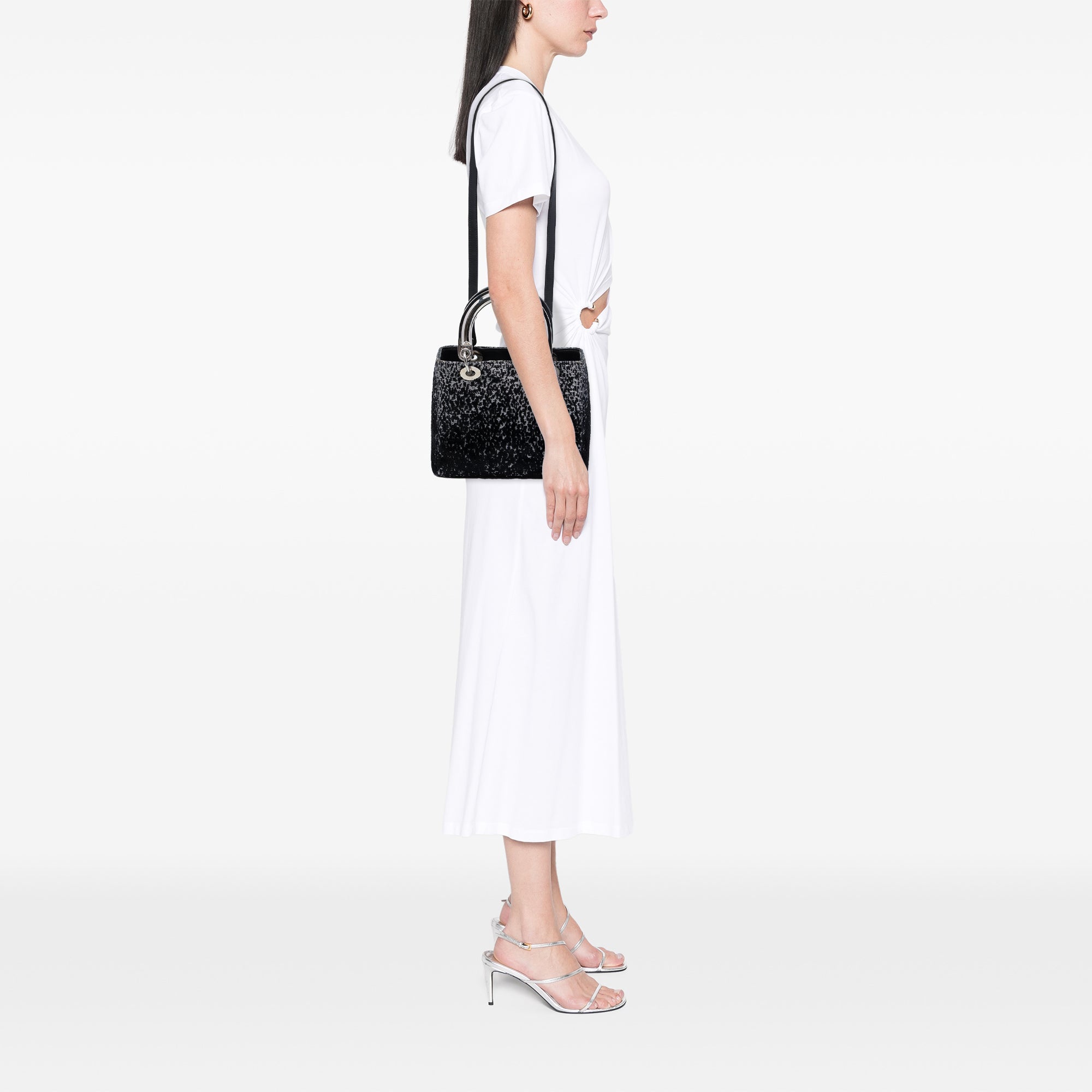 Dior Medium Fabric Lame Lady Dior - image 6