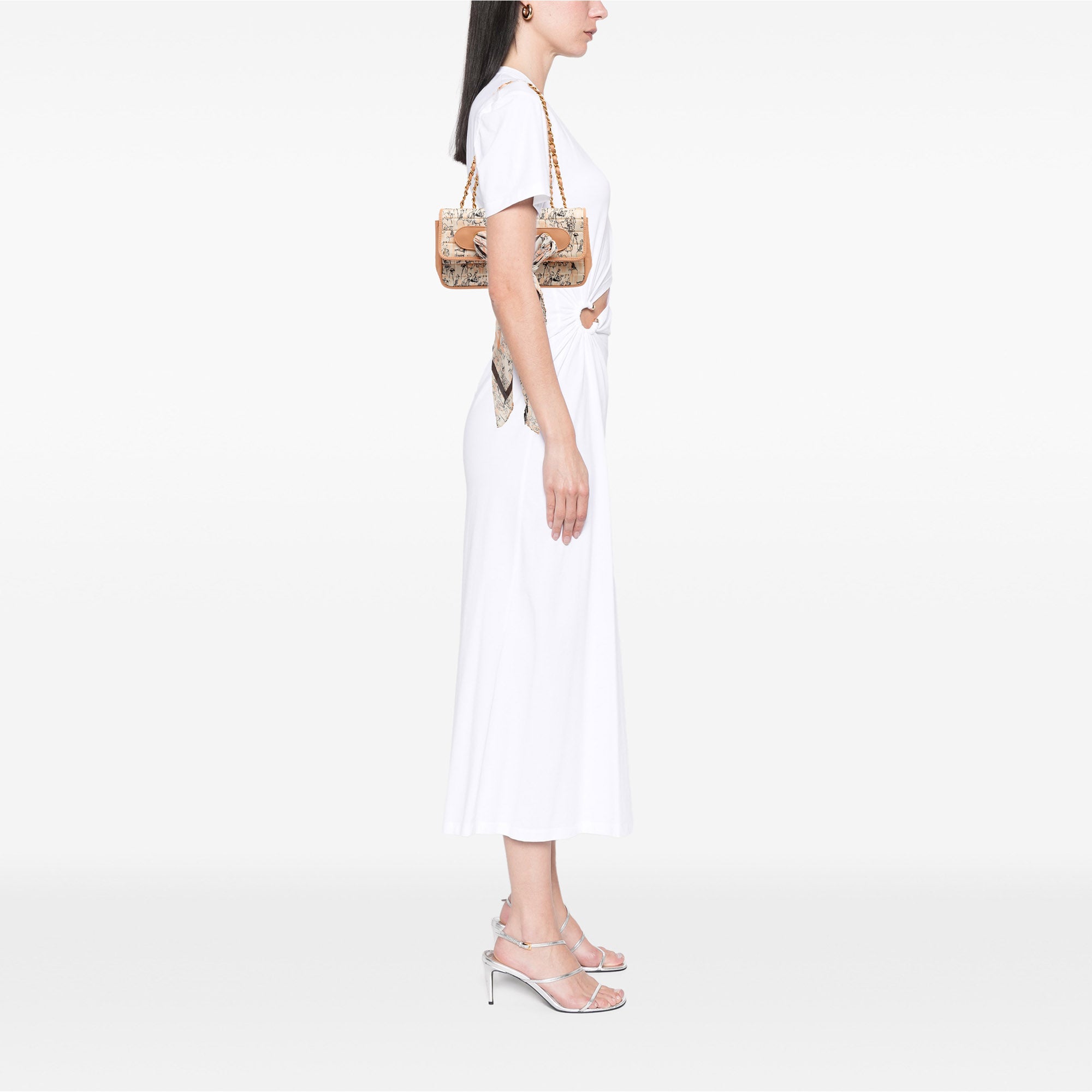 Chanel Silk and Lambskin Coco Mademoiselle Scarf Flap - image 11