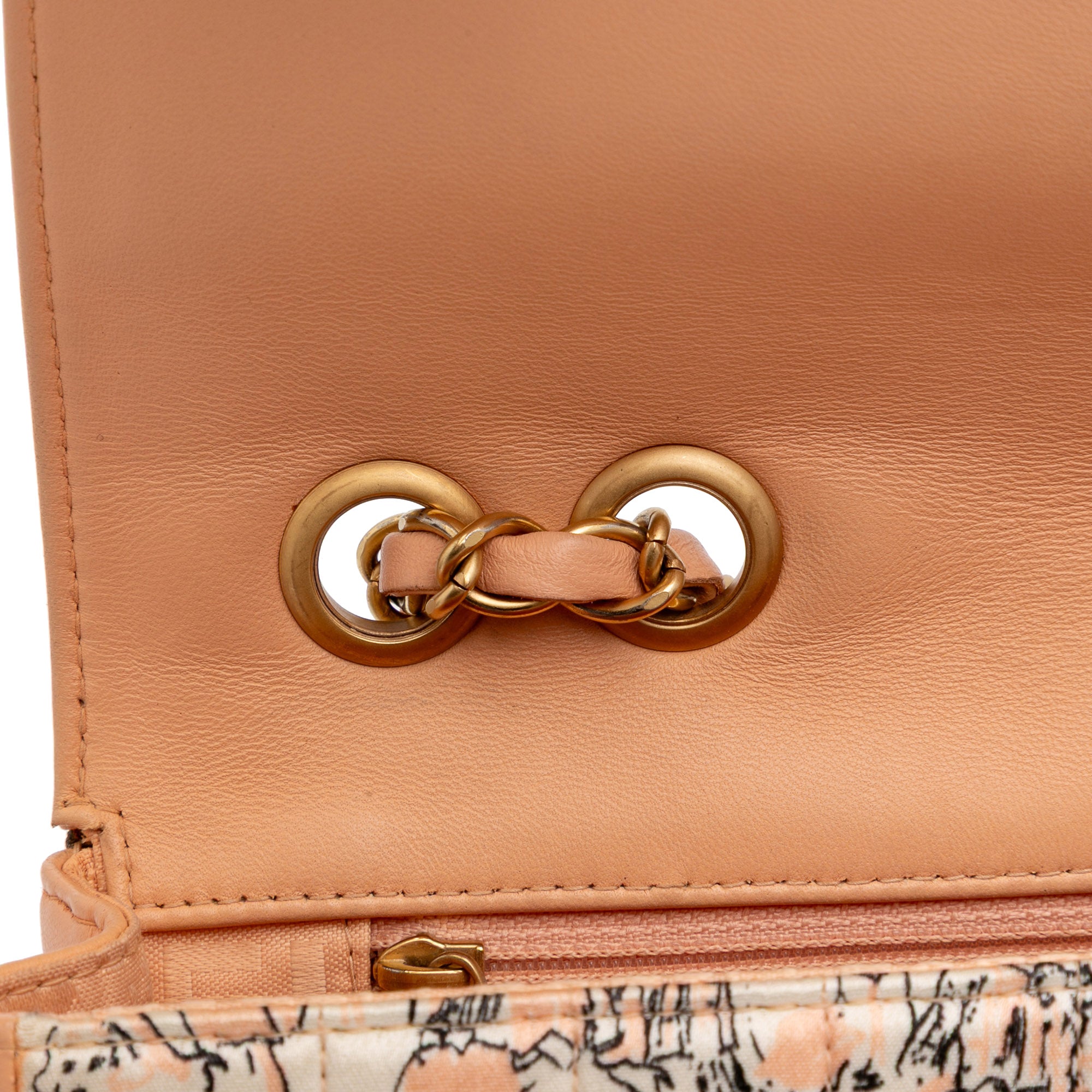 Chanel Silk and Lambskin Coco Mademoiselle Scarf Flap - image 7
