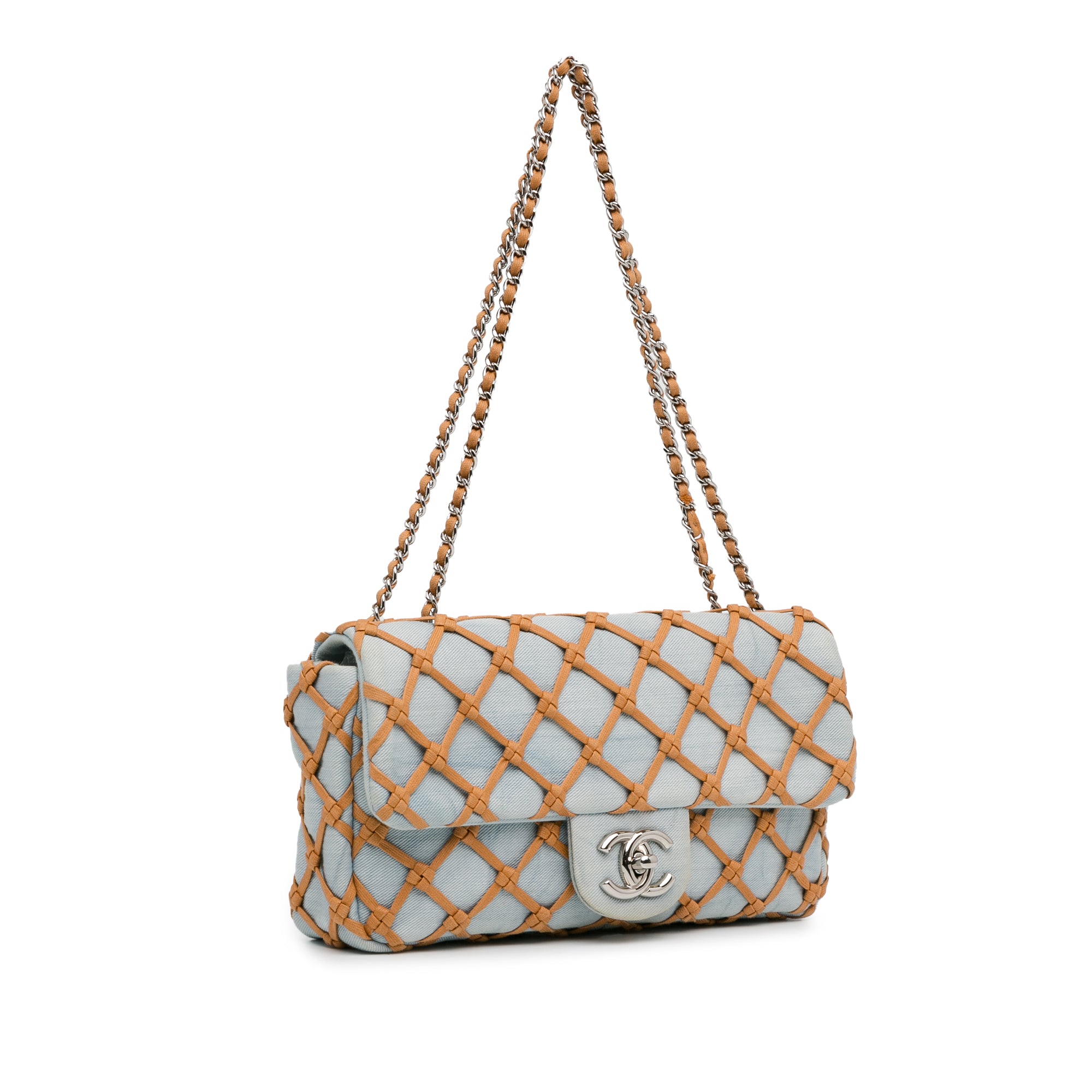 Chanel Small Denim Canebiers Net Flap - image 2