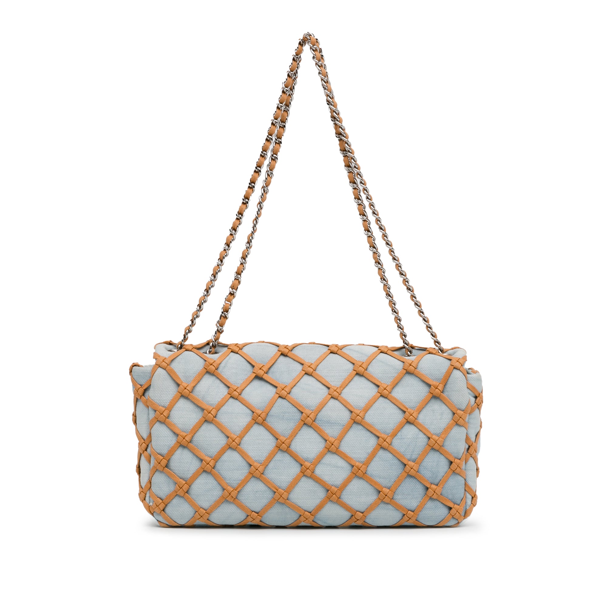 Chanel Small Denim Canebiers Net Flap - image 3