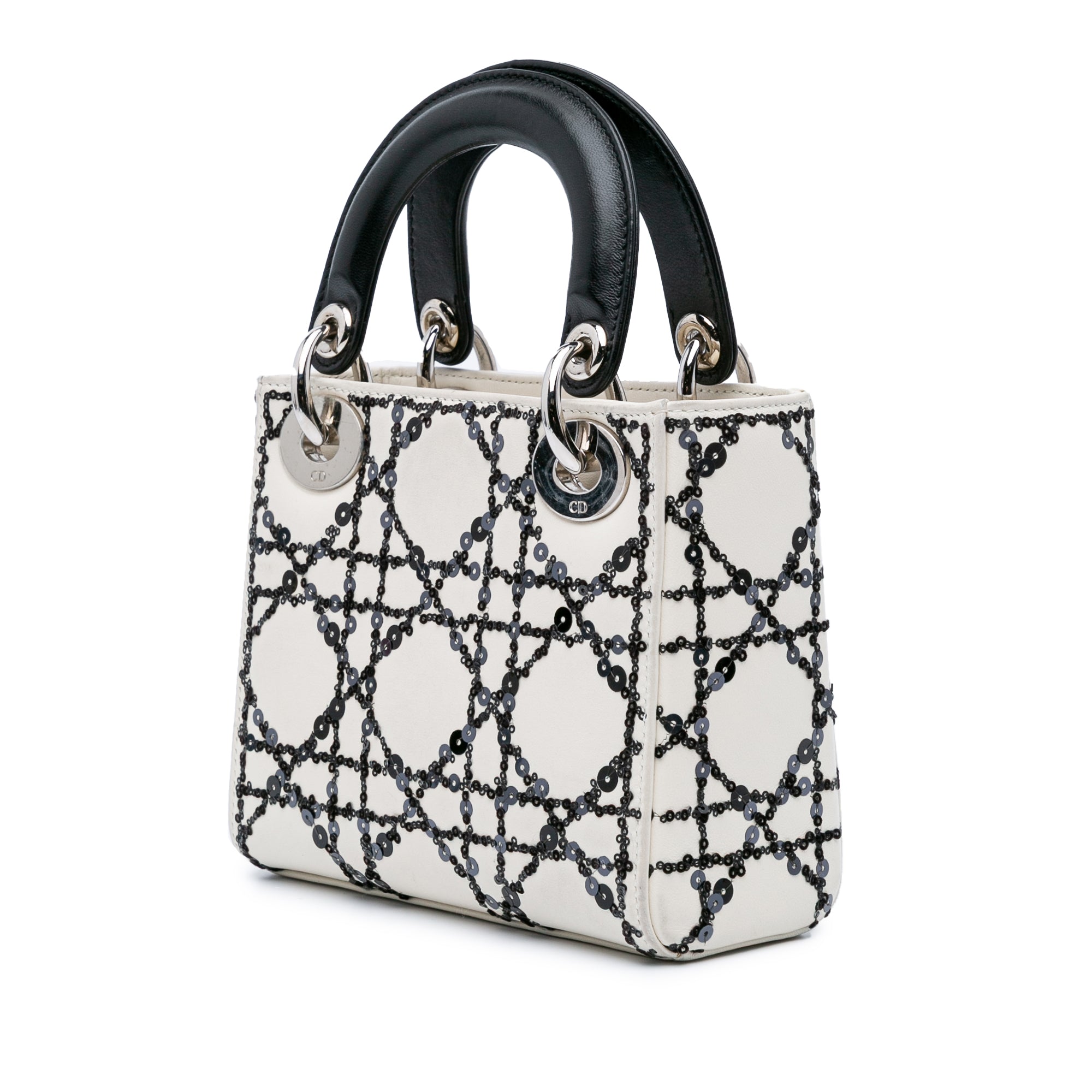 Dior Mini Calfskin Cannage Sequin Lady Dior - image 2