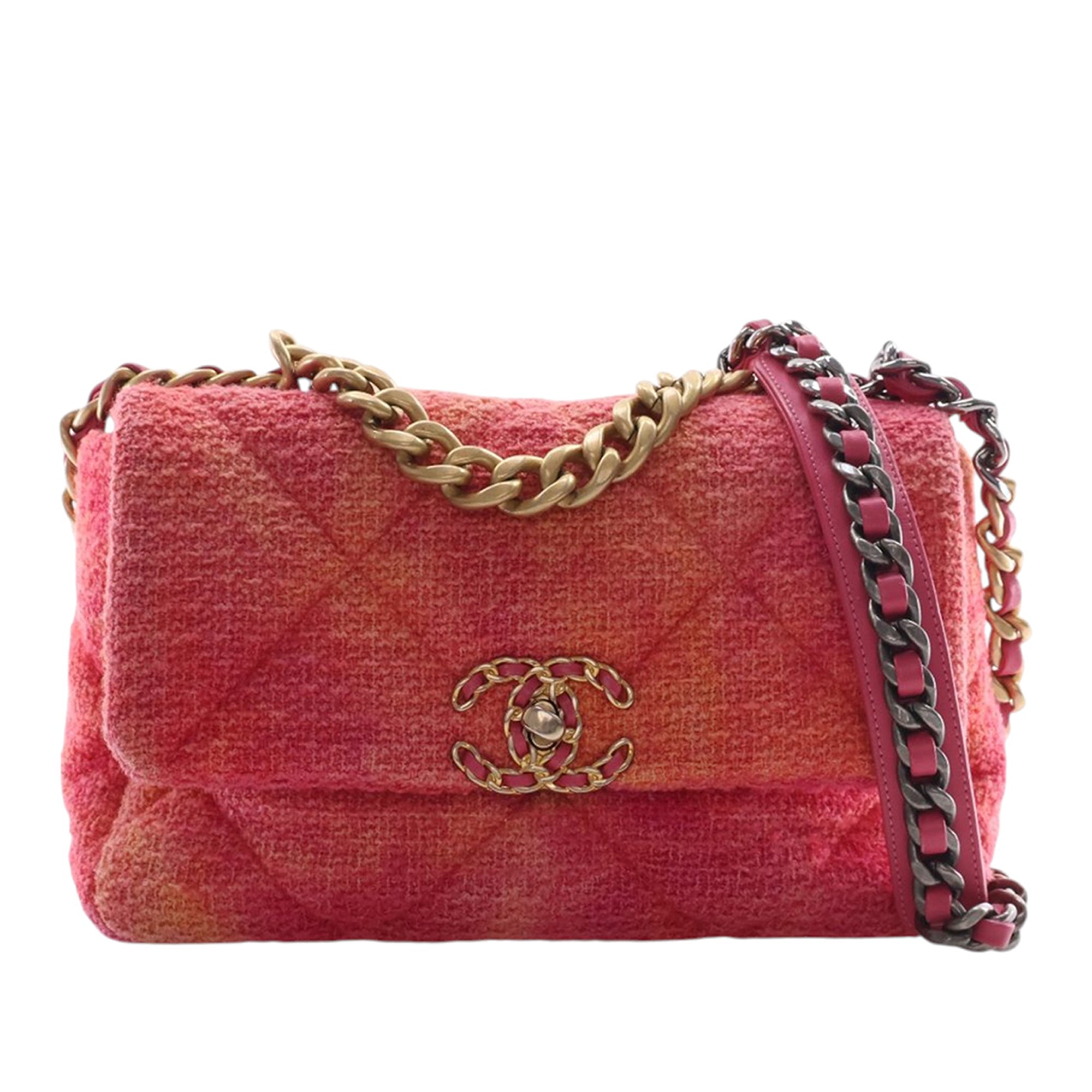 Chanel Medium Tweed Ombre 19 Flap - image 1