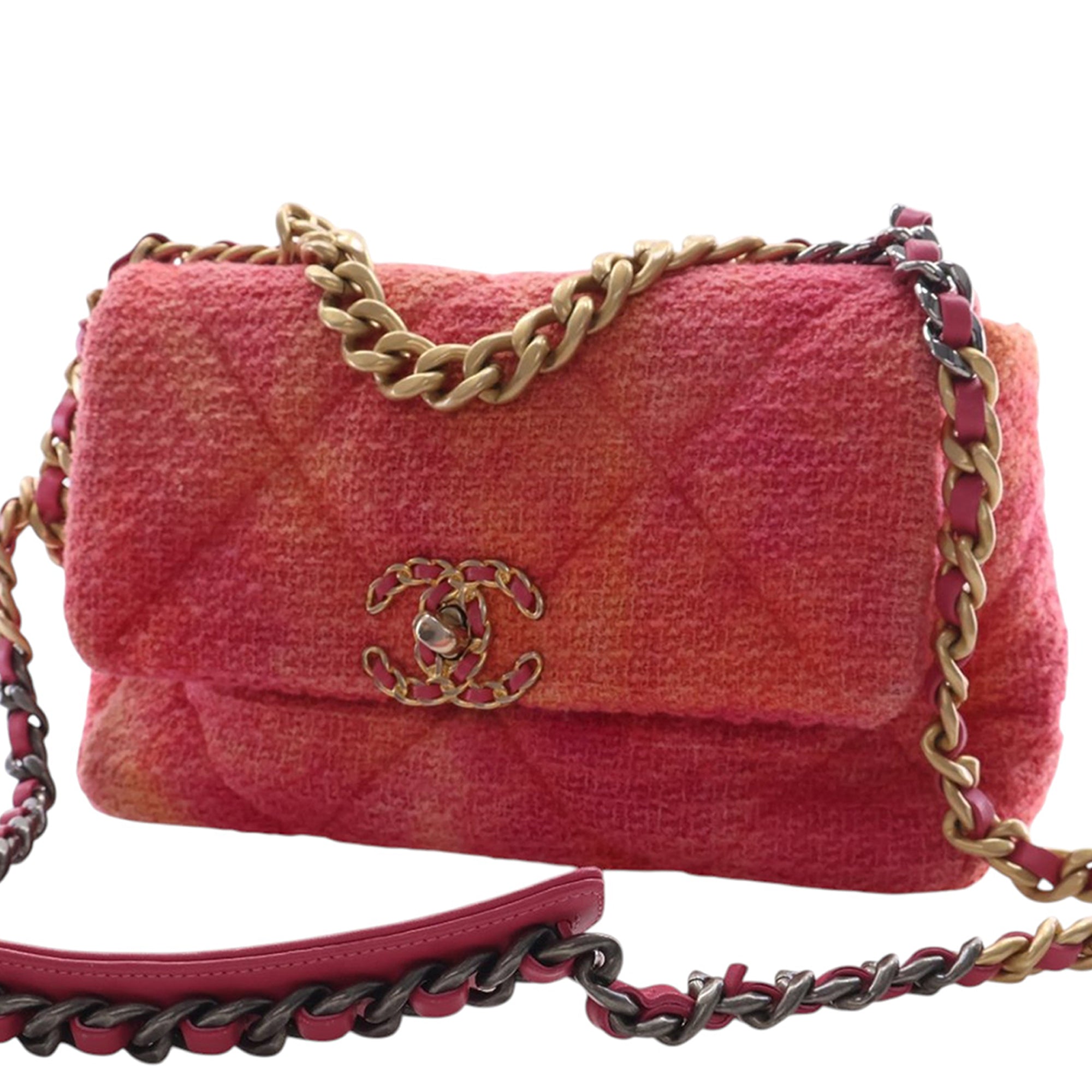 Chanel Medium Tweed Ombre 19 Flap - image 3