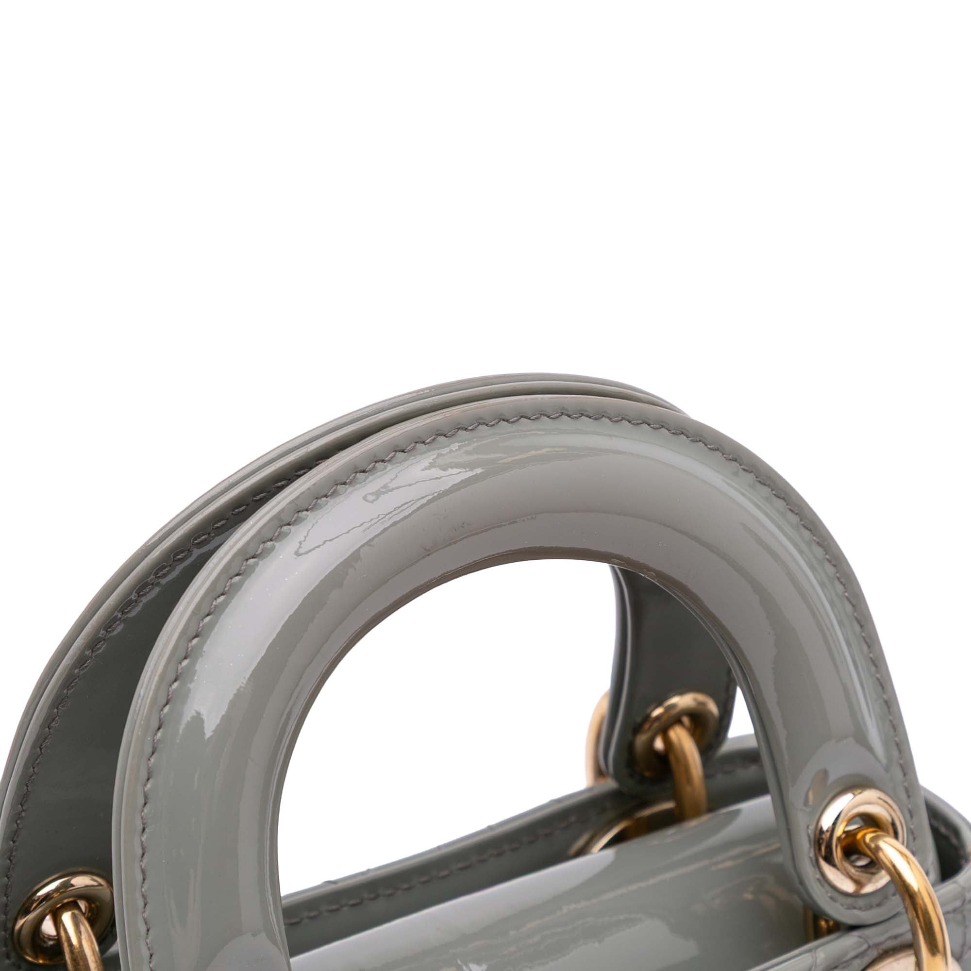 Dior Mini Patent Cannage Lady Dior - image 12