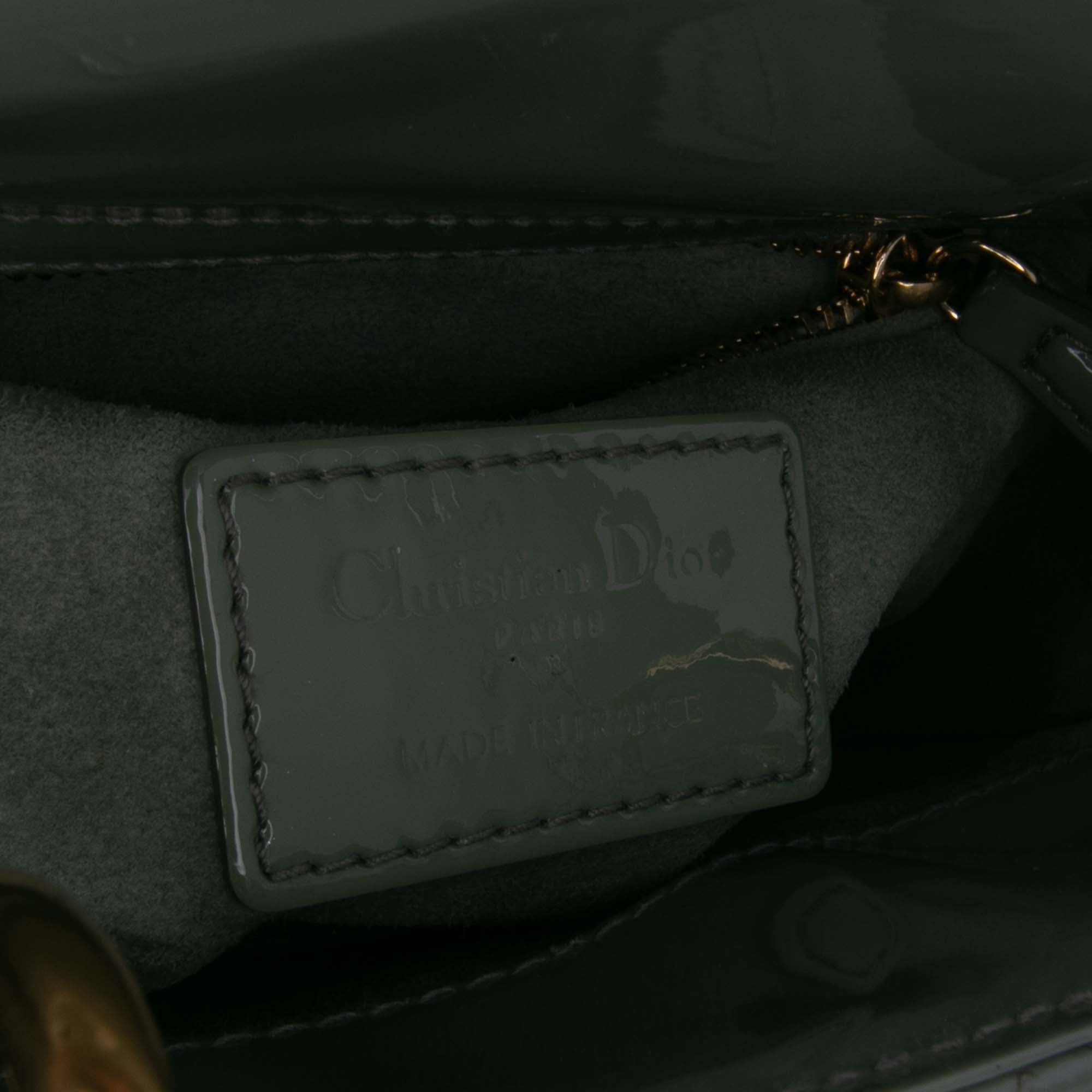 Dior Mini Patent Cannage Lady Dior - image 5