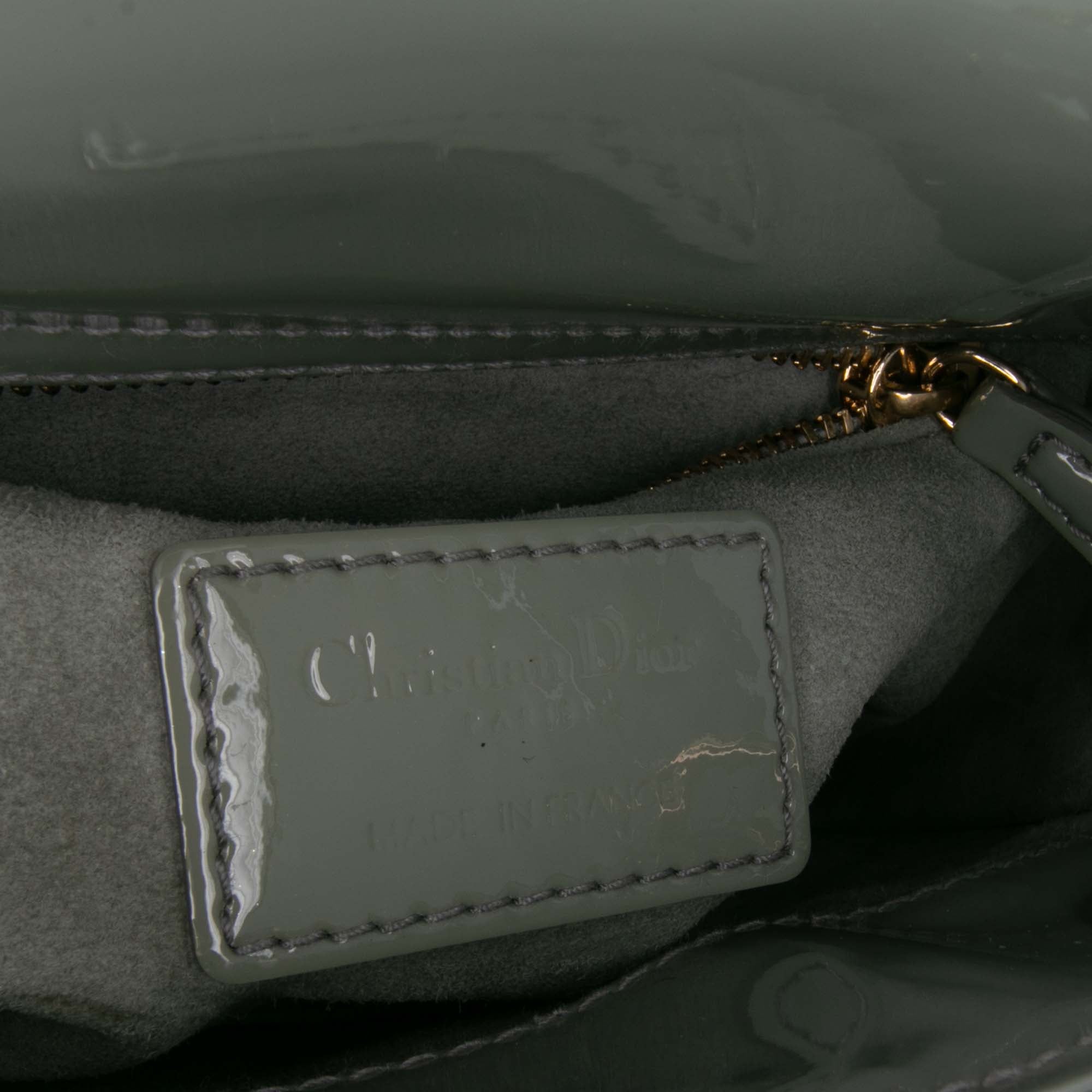 Dior Mini Patent Cannage Lady Dior - image 6