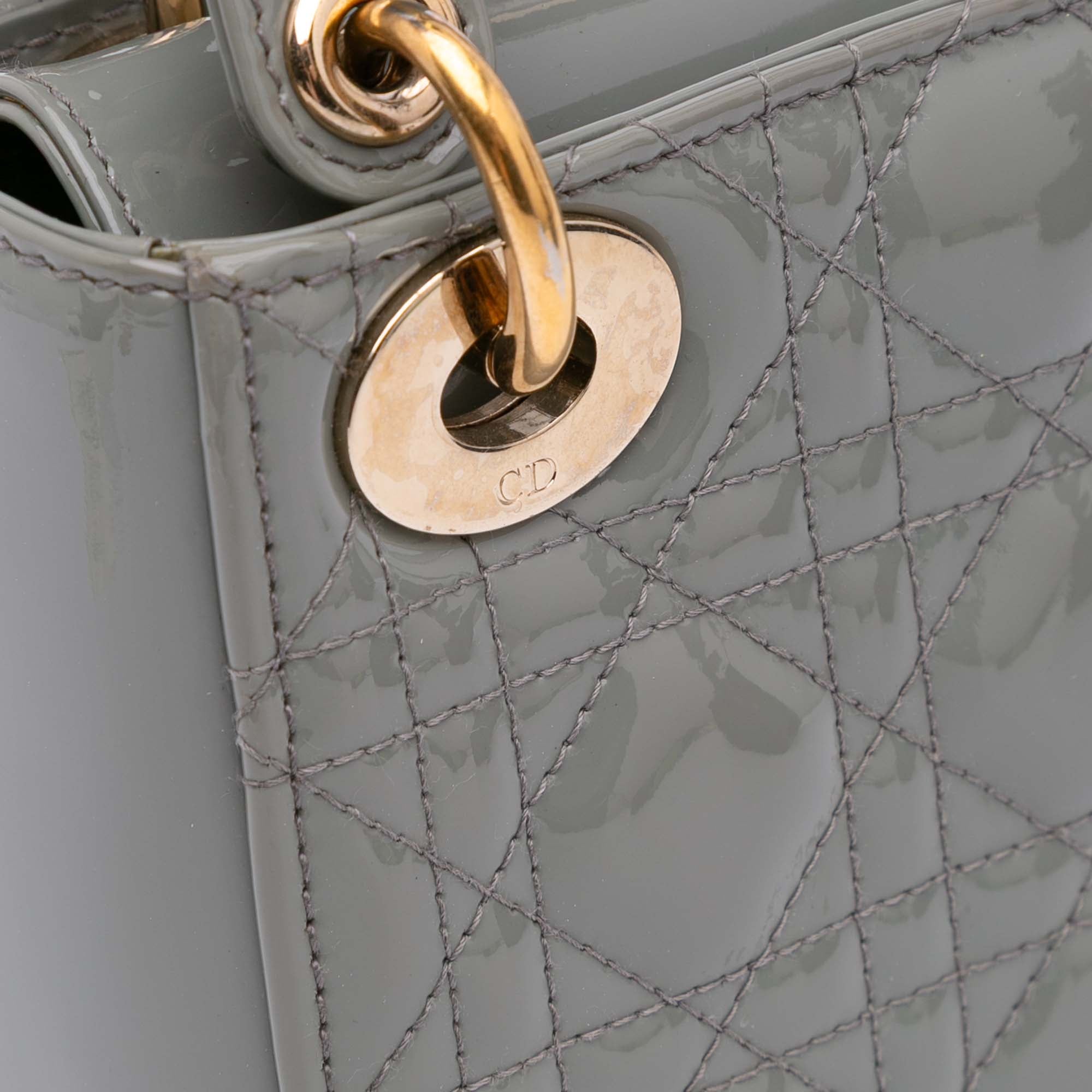 Dior Mini Patent Cannage Lady Dior - image 8