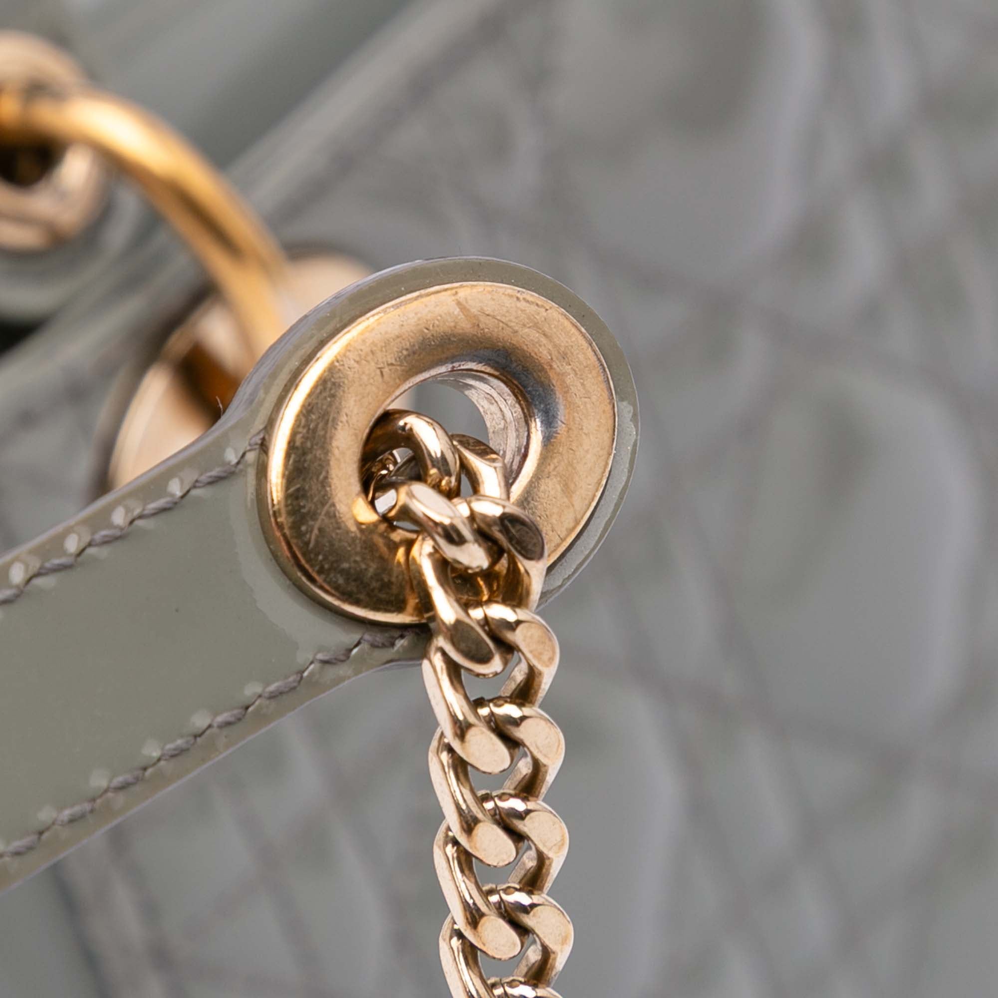 Dior Mini Patent Cannage Lady Dior - image 9