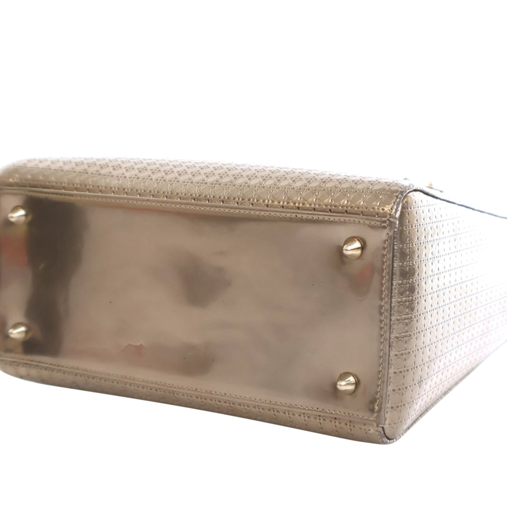 Dior Medium Metallic Patent Microcannage Lady Dior - image 12