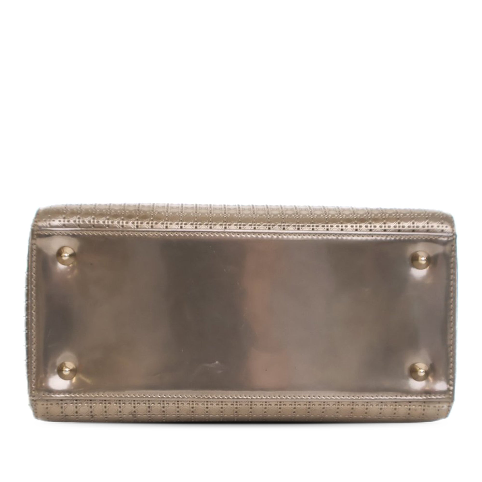 Dior Medium Metallic Patent Microcannage Lady Dior - image 3