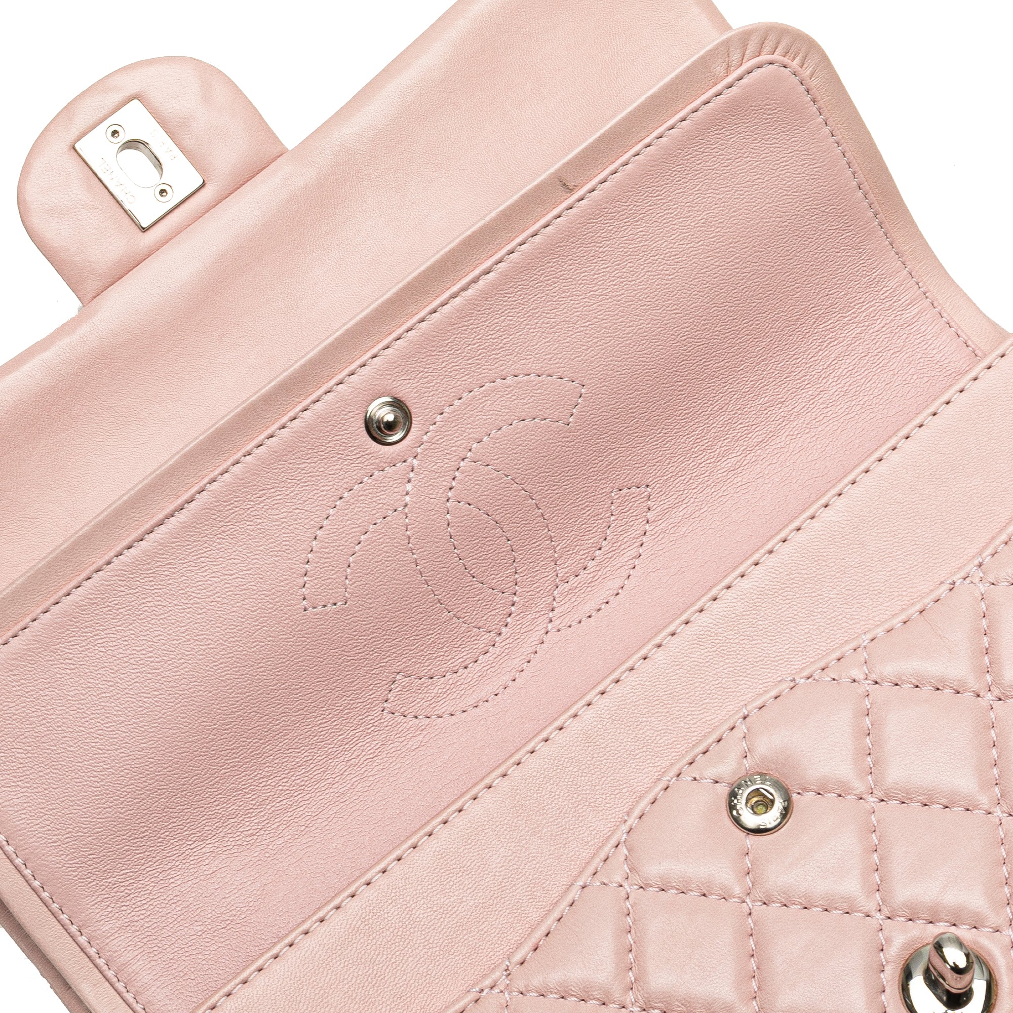 Chanel Medium Classic Lambskin Double Flap - image 7