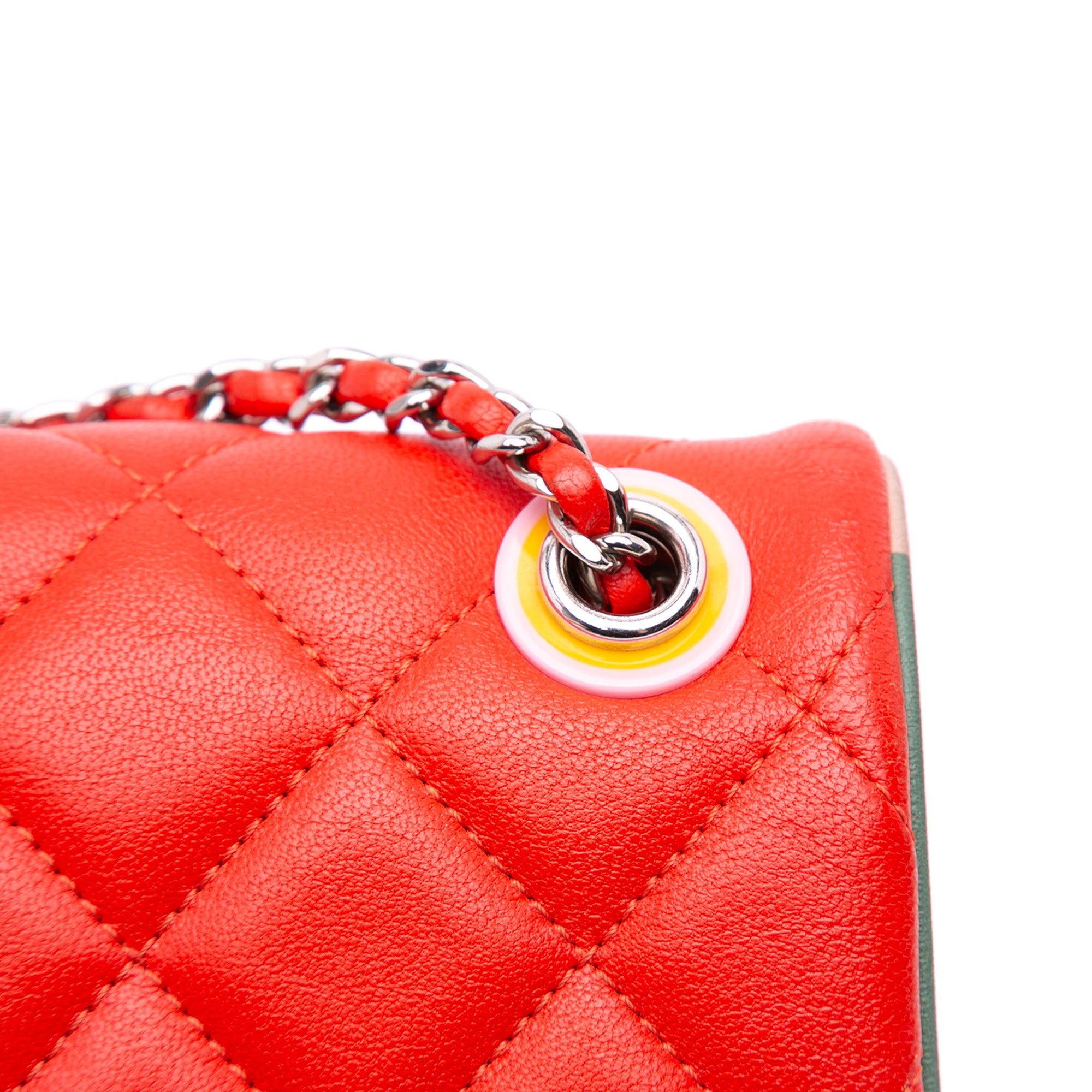 Chanel Small Quilted Lambskin Cuba Color Flap - image 8