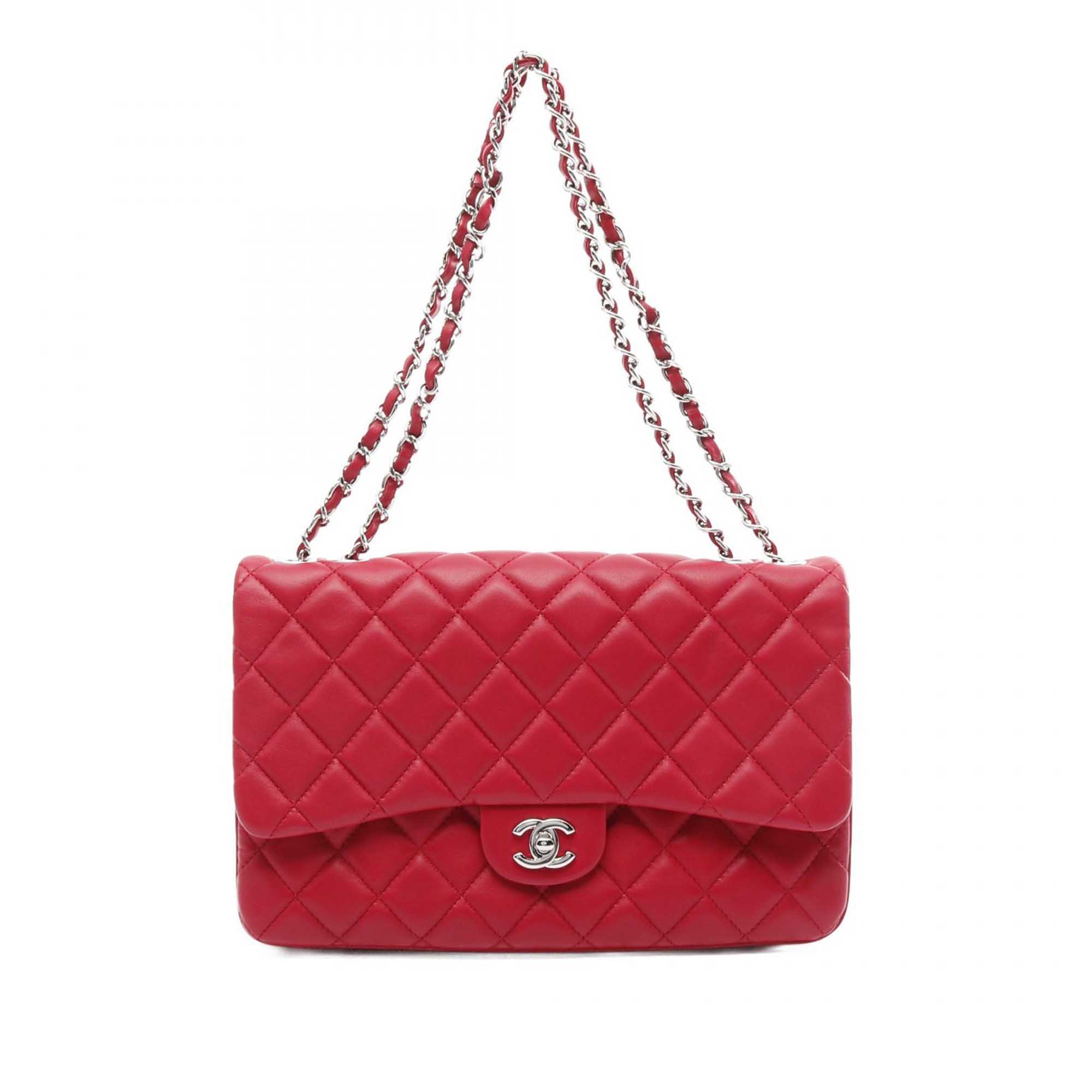 Chanel Jumbo Quilted Lambskin 3 Accordion Flap - image 1
