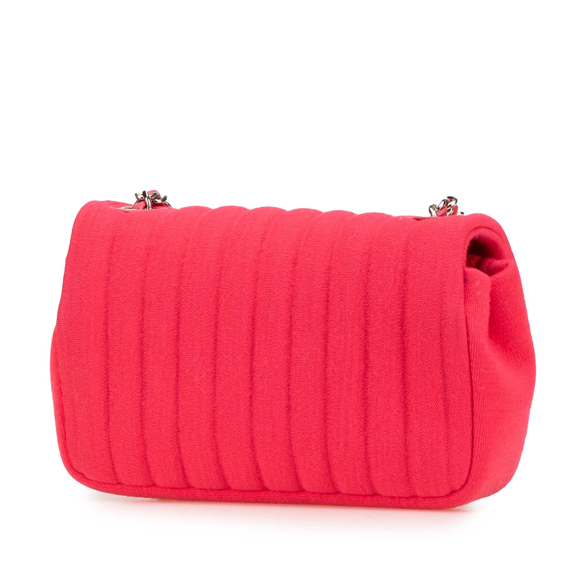 Chanel Mini Vertical Quilted Jersey Single Flap - image 2