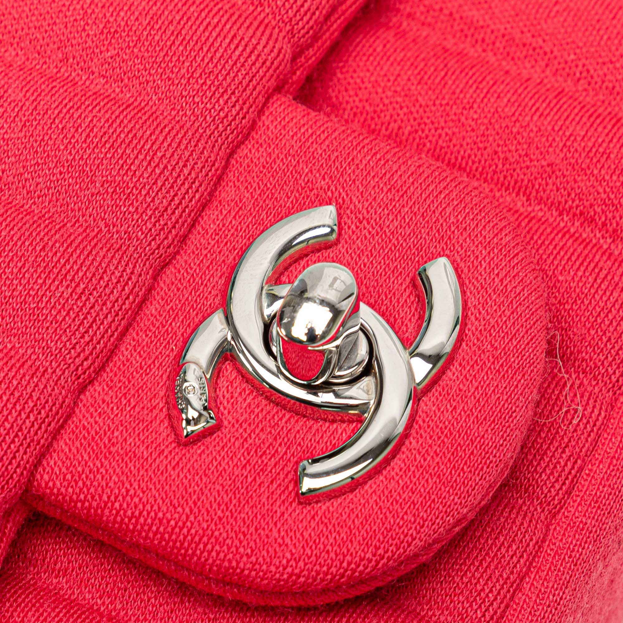 Chanel Mini Vertical Quilted Jersey Single Flap - image 7