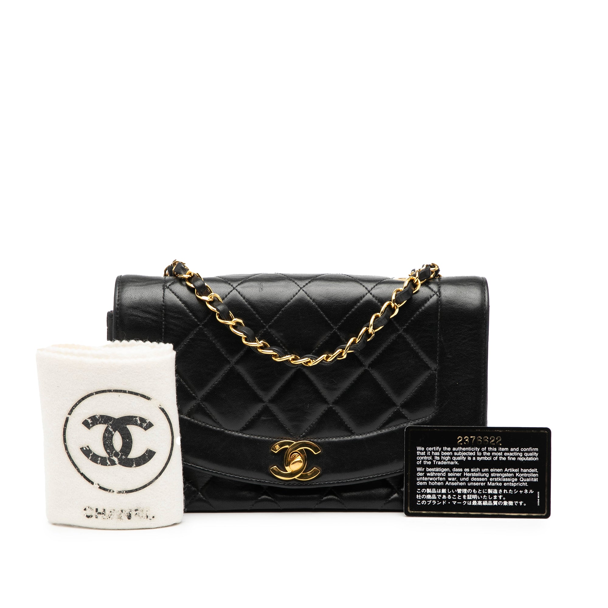 Chanel Small Lambskin Diana Flap - image 9