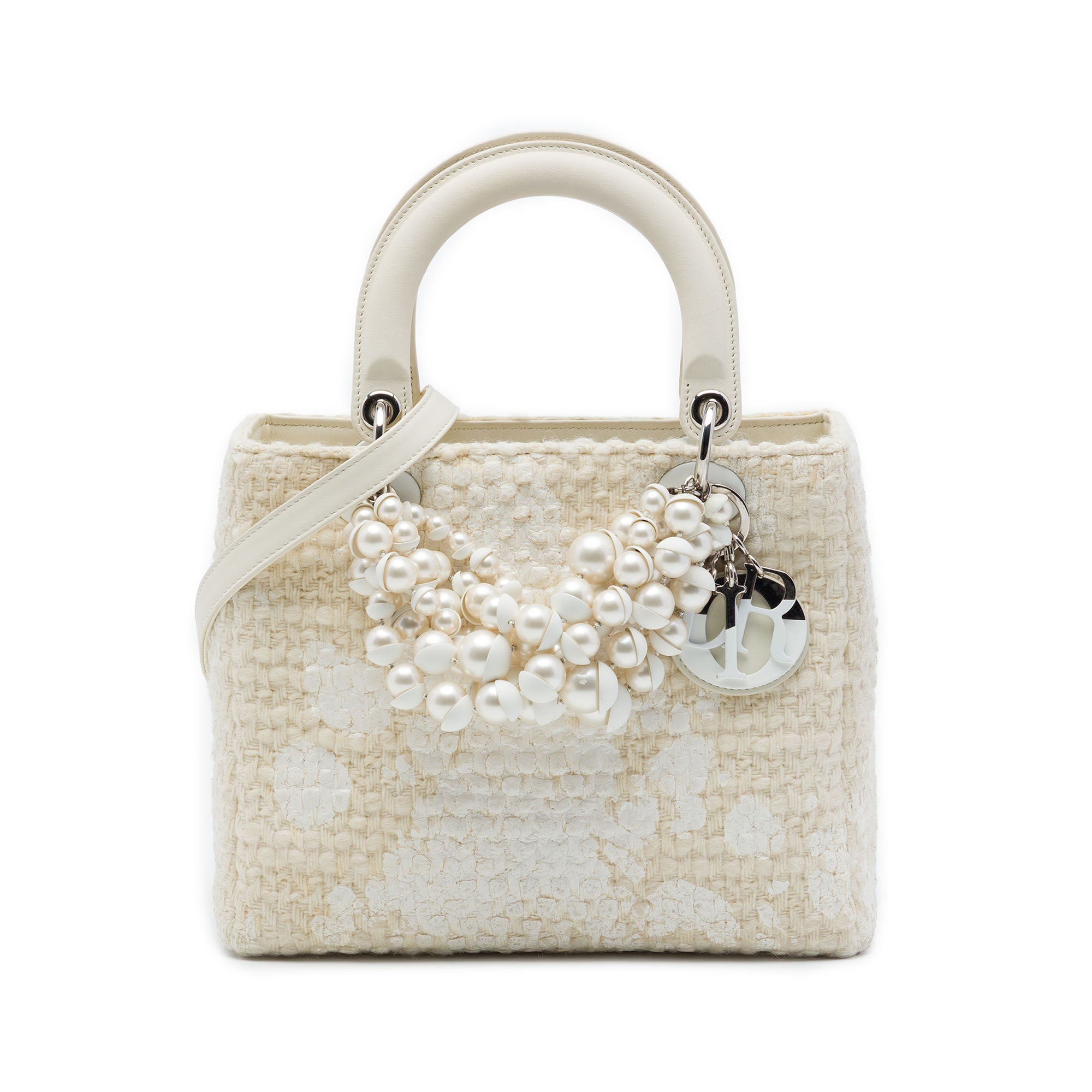Dior Medium Tweed Pearl Lady Dior - image 1
