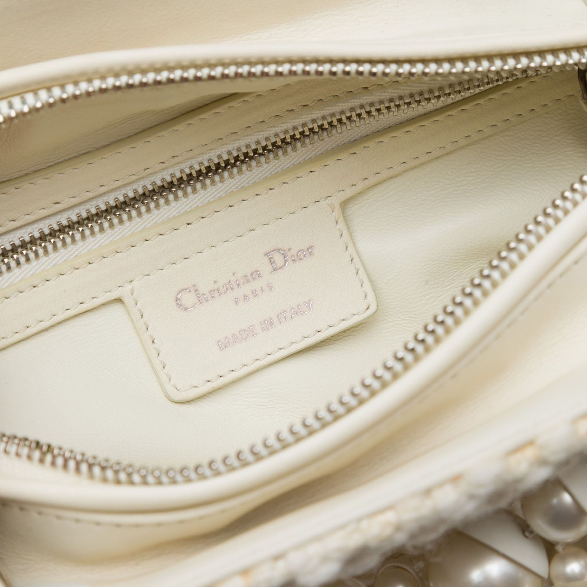 Dior Medium Tweed Pearl Lady Dior - image 5