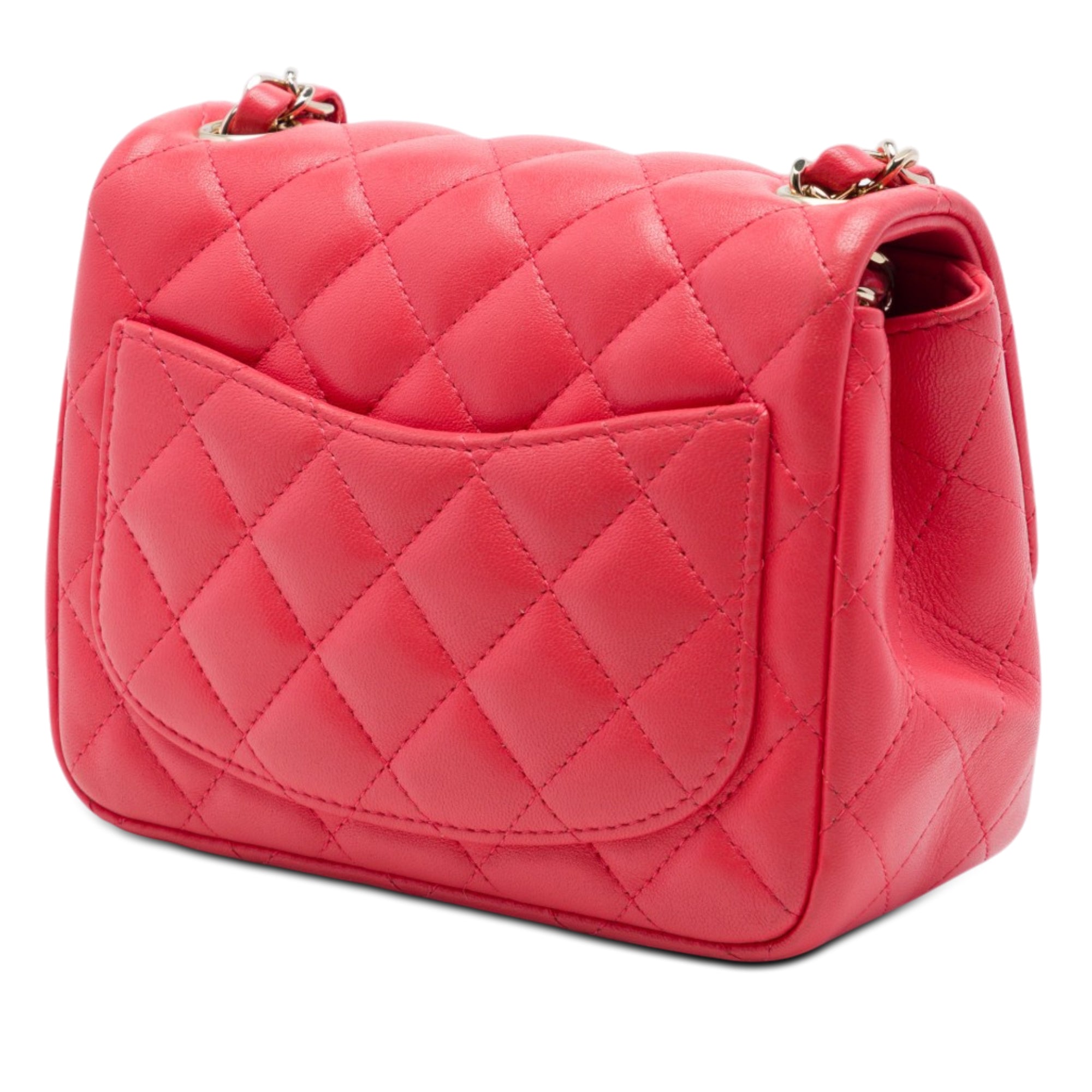 Chanel Mini Square Classic Lambskin Single Flap - image 2