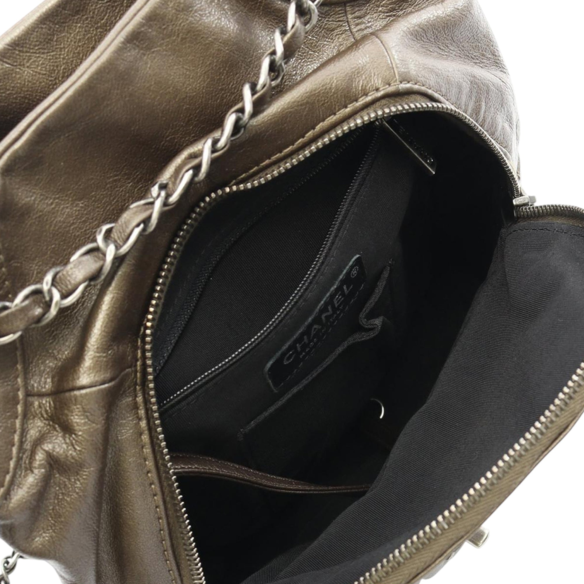 Chanel Leather Drawstring Backpack - image 3