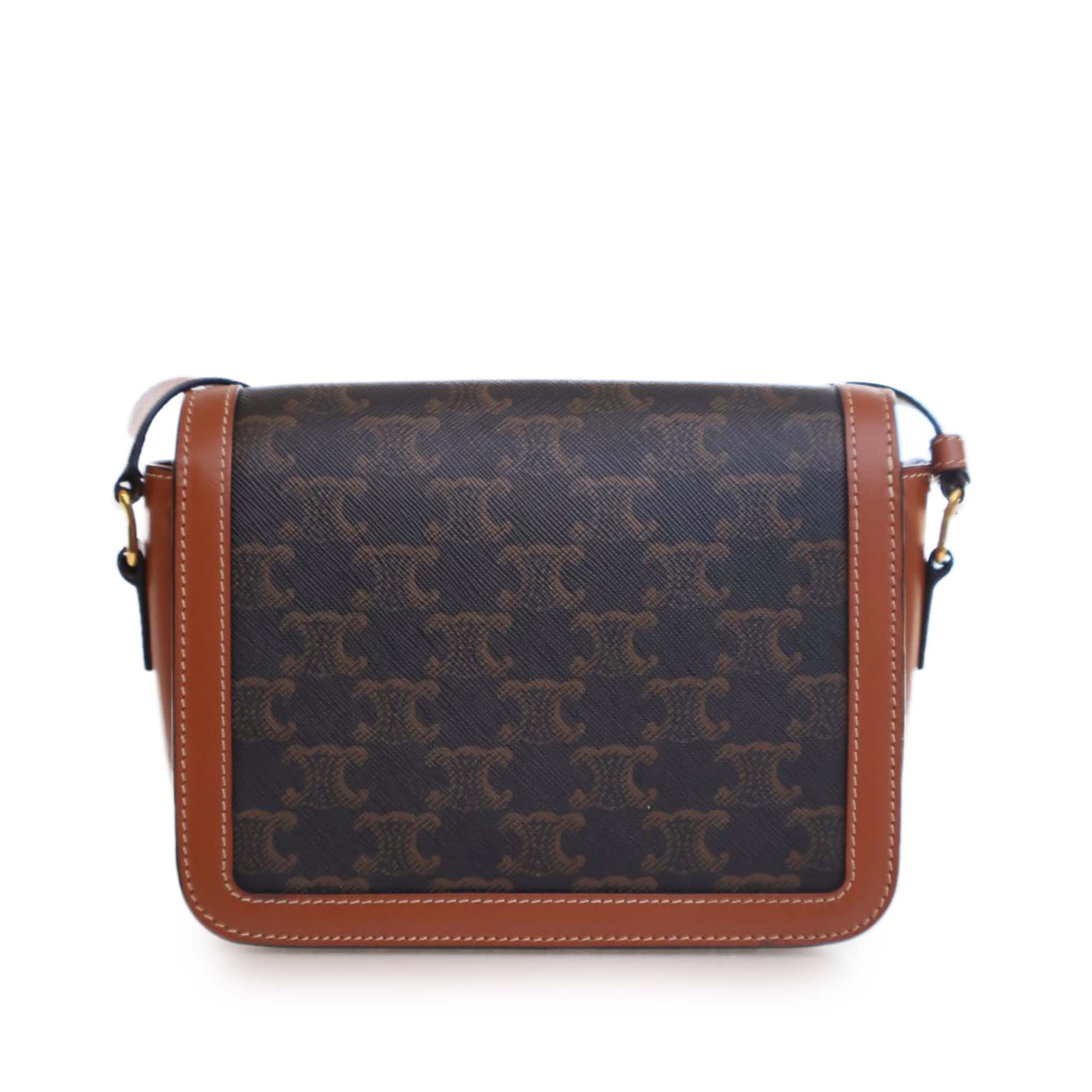 Celine Teen Triomphe Coated Canvas and Calfskin Triomphe Crossbody - image 4