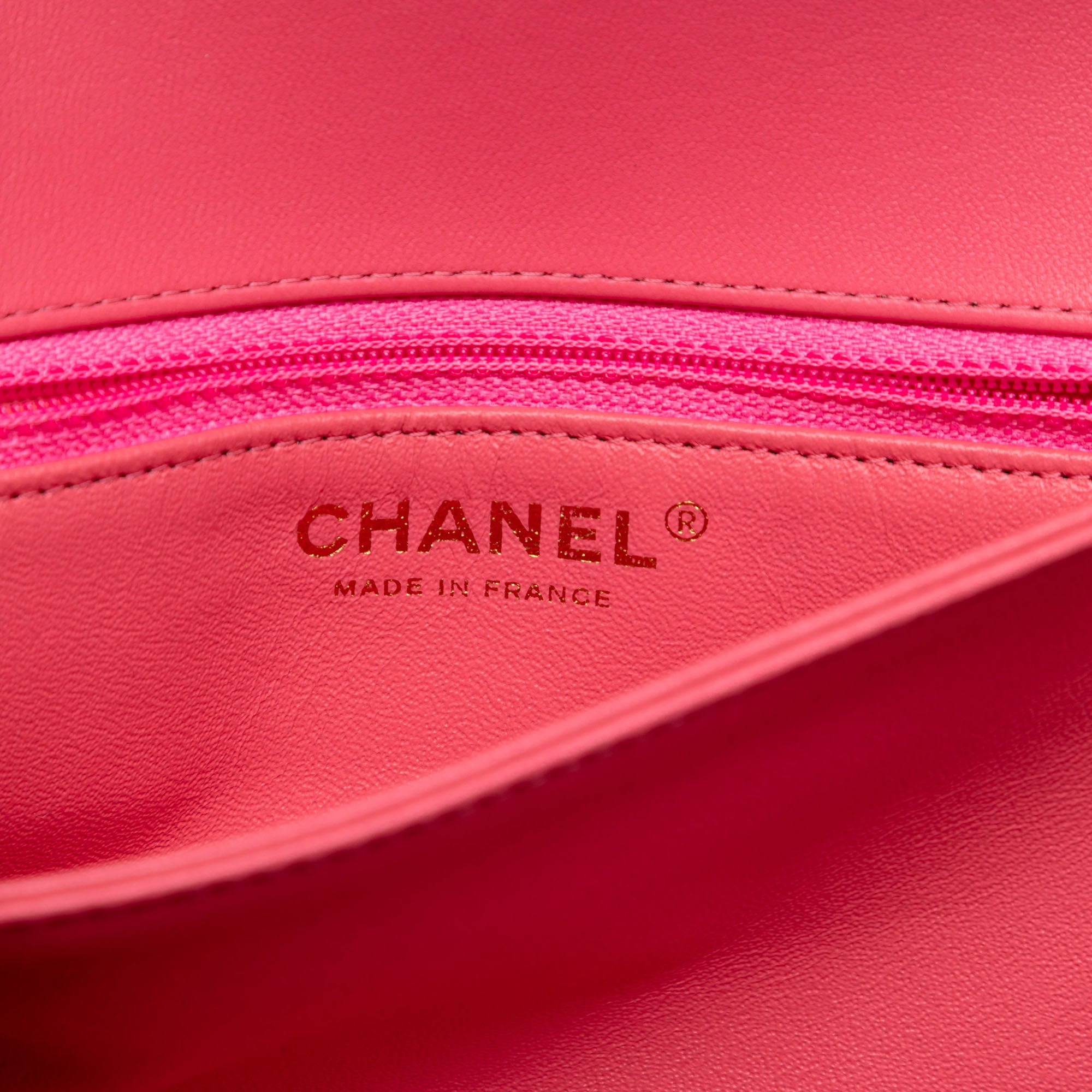 Chanel Medium Quilted Lambskin 3 Compartment Flap - image 5
