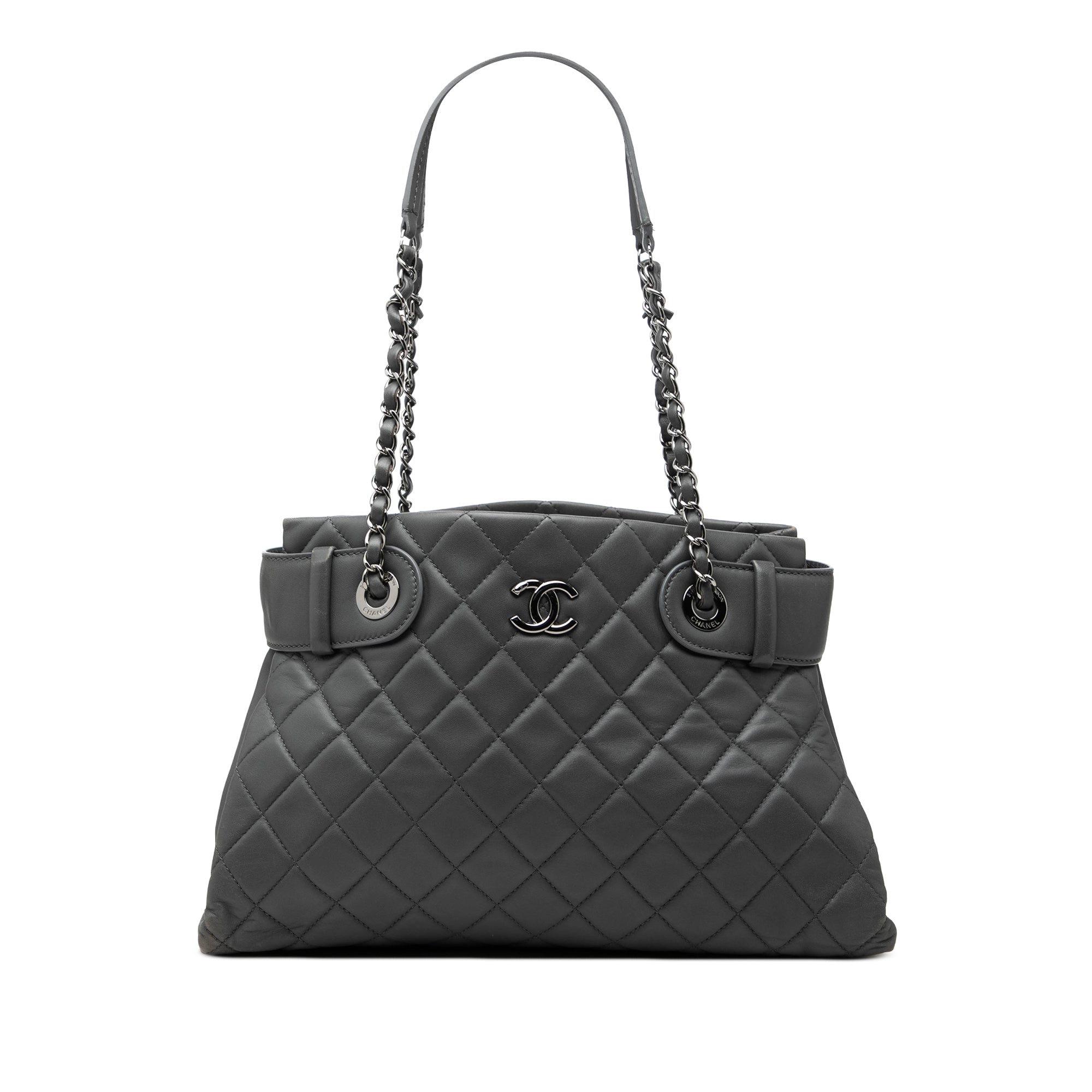 Chanel Small Quilted Lambskin Coco Loop Tote - image 1