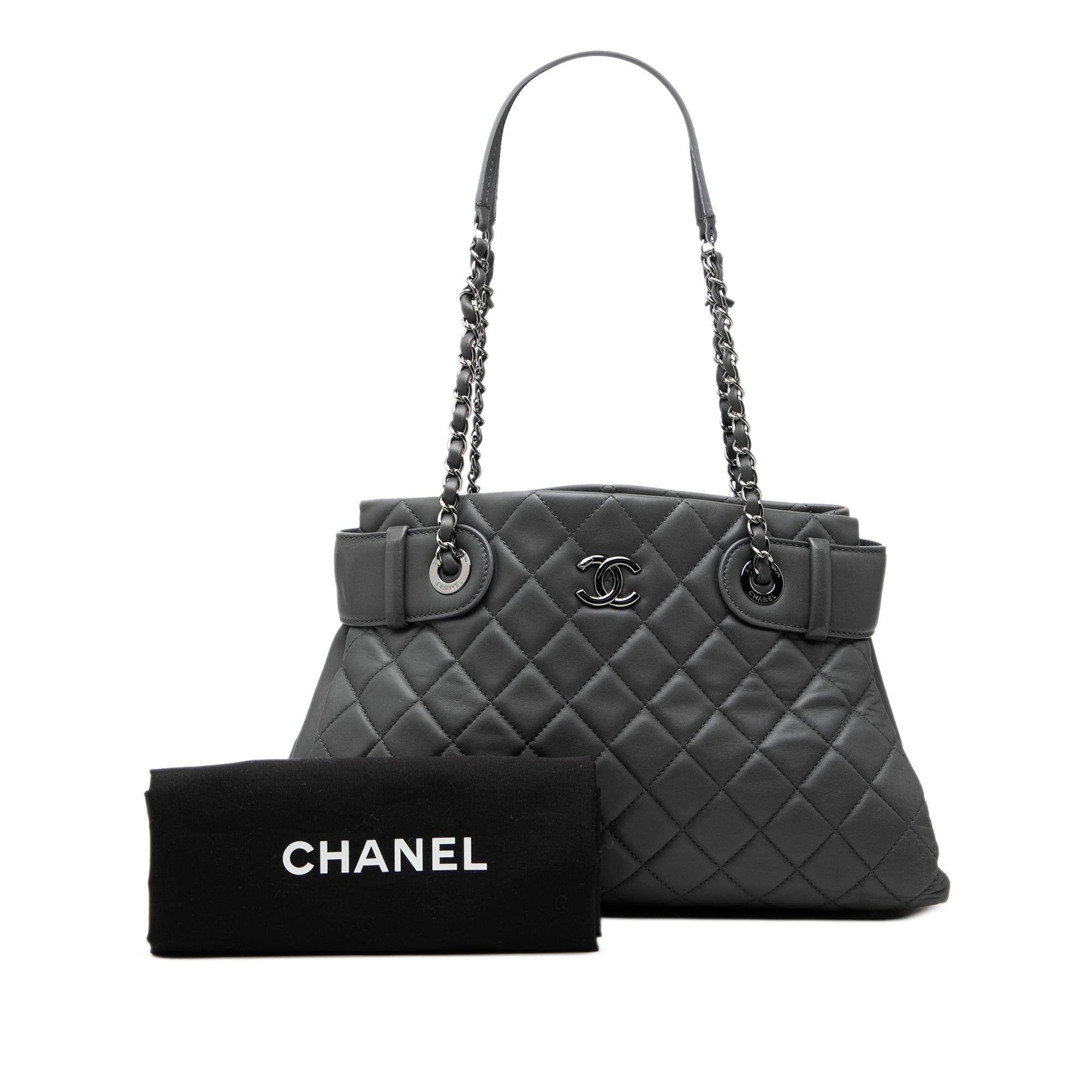Chanel Small Quilted Lambskin Coco Loop Tote - image 8