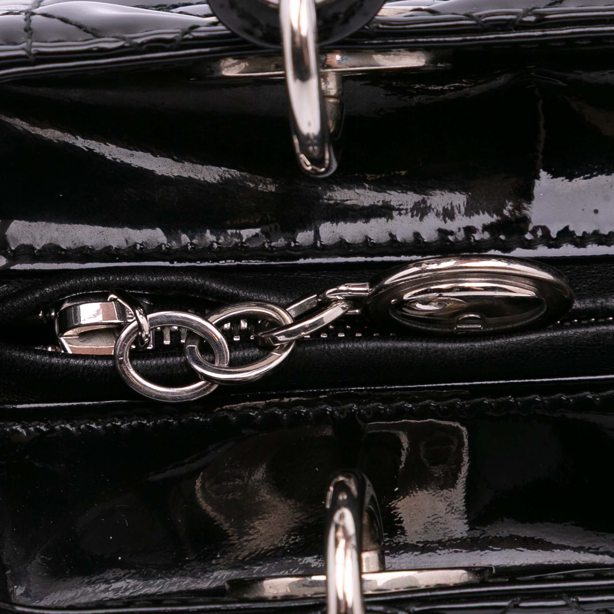 Dior Medium Patent Cannage Lady Dior - image 10