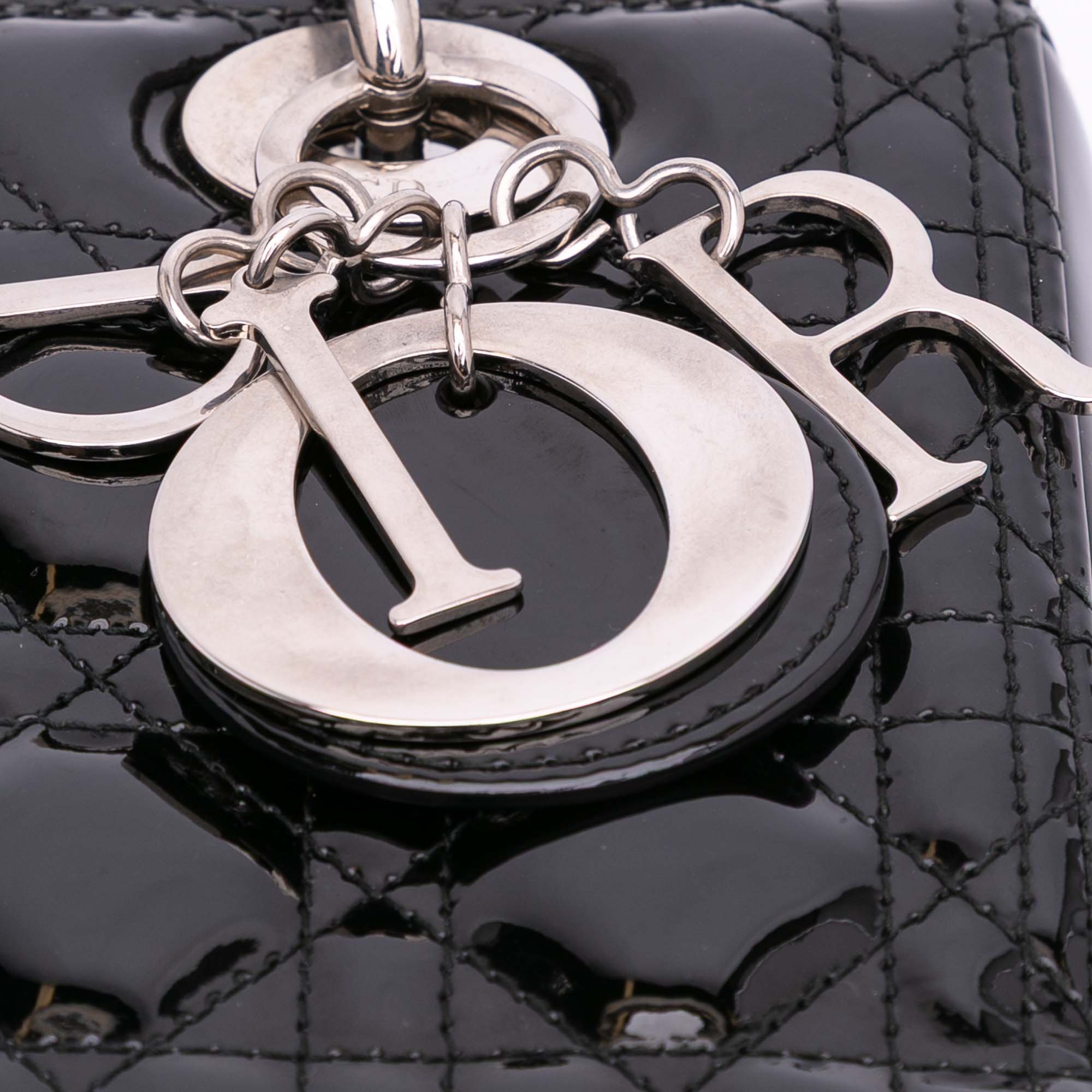Dior Medium Patent Cannage Lady Dior - image 11