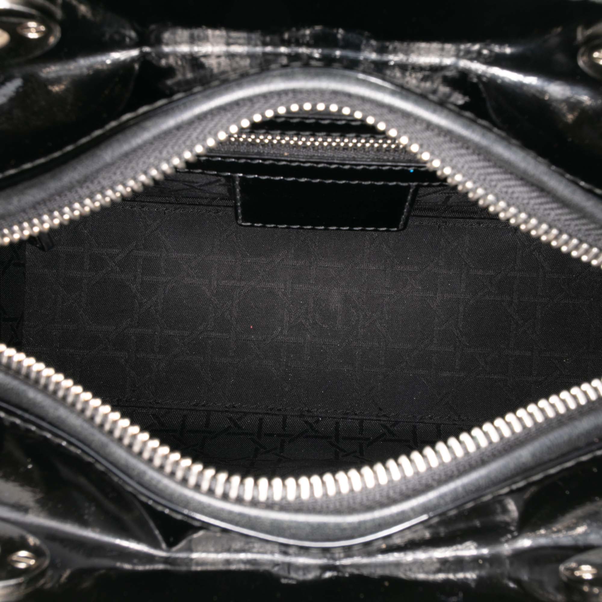Dior Medium Patent Cannage Lady Dior - image 4