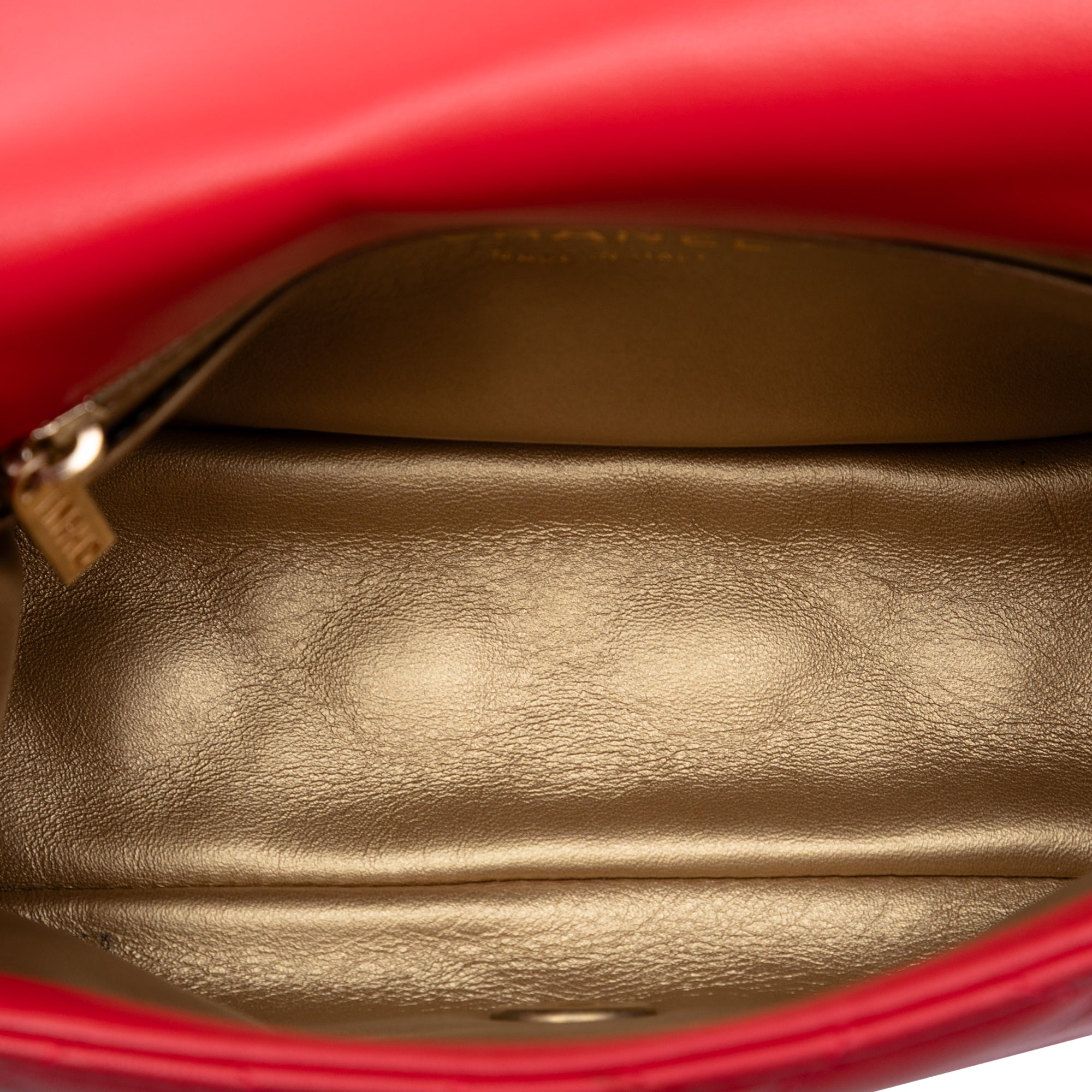 Chanel Mini Square Classic Lambskin Pearl Crush Single Flap - image 4