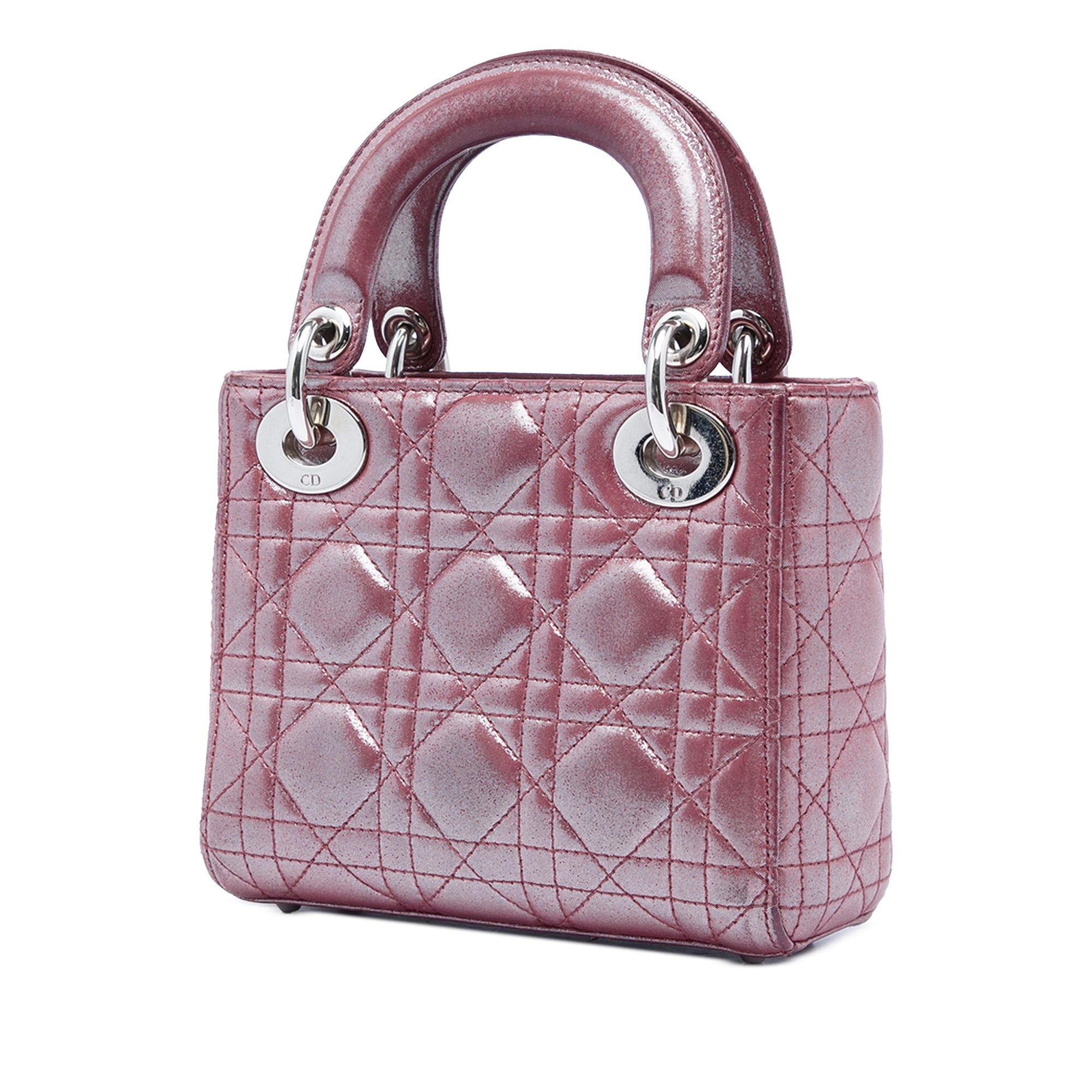 Dior Mini Iridescent Lambskin Cannage Lady Dior - image 2