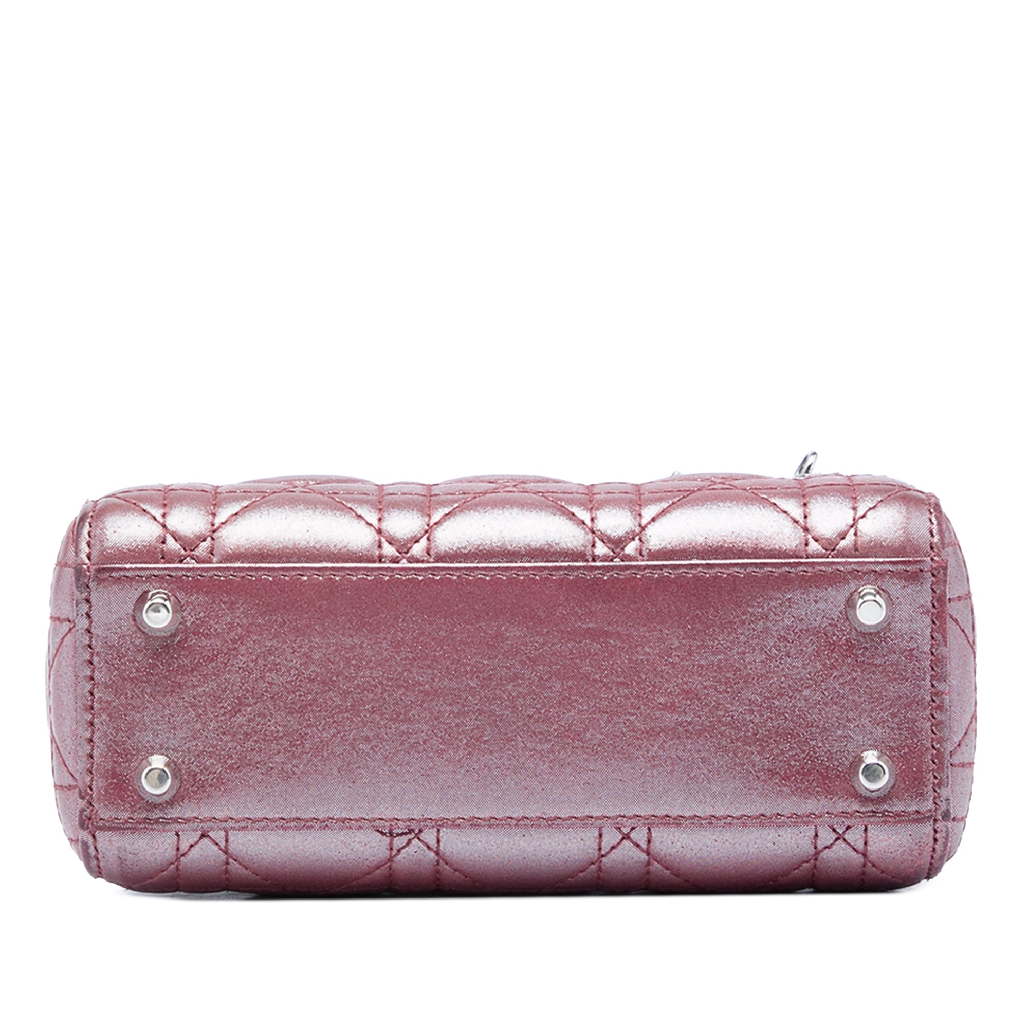 Dior Mini Iridescent Lambskin Cannage Lady Dior - image 3