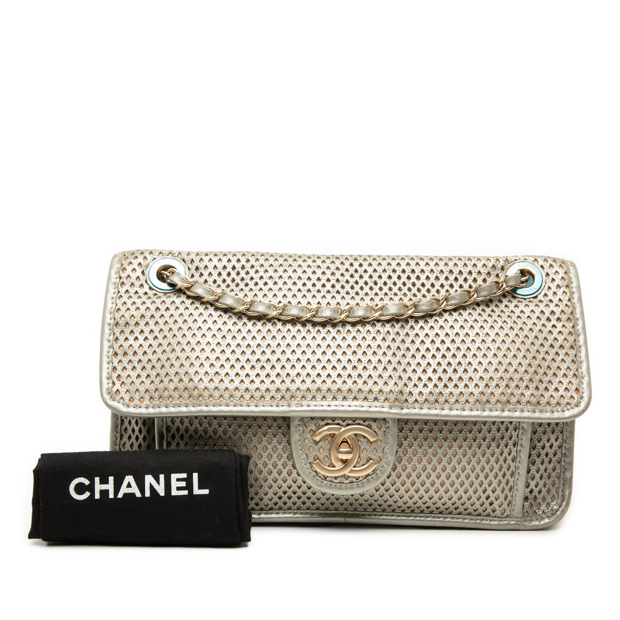 Chanel Medium Perforated Calfskin Up In The Air Flap - image 8