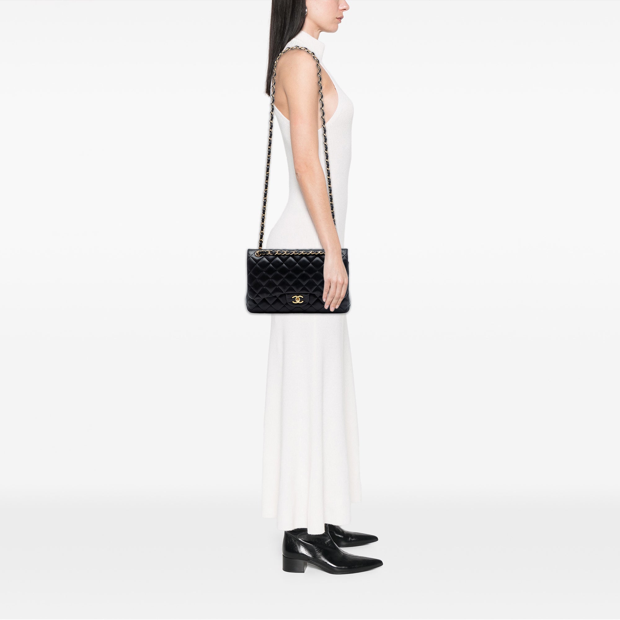 Chanel Jumbo Classic Lambskin Double Flap - image 6