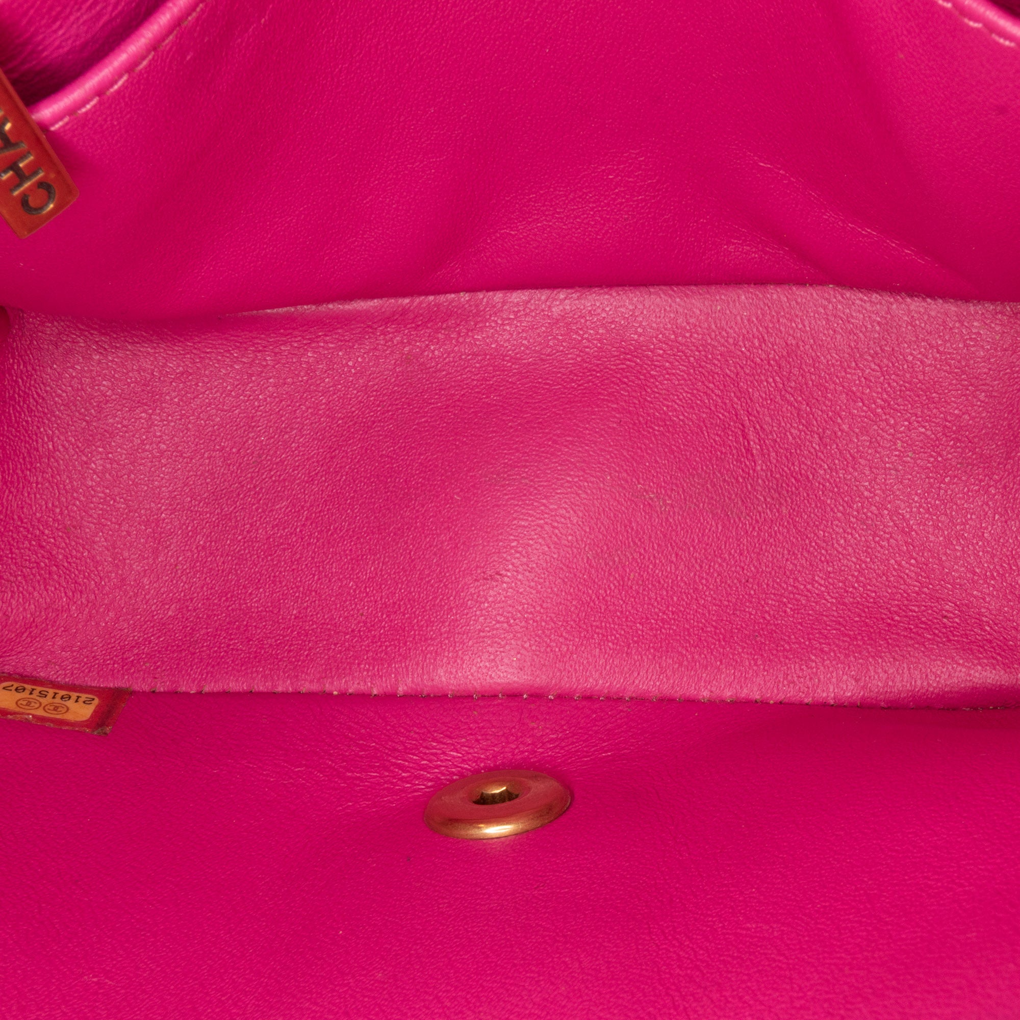 Chanel Mini Square Classic Chevron Lambskin Single Flap - image 5