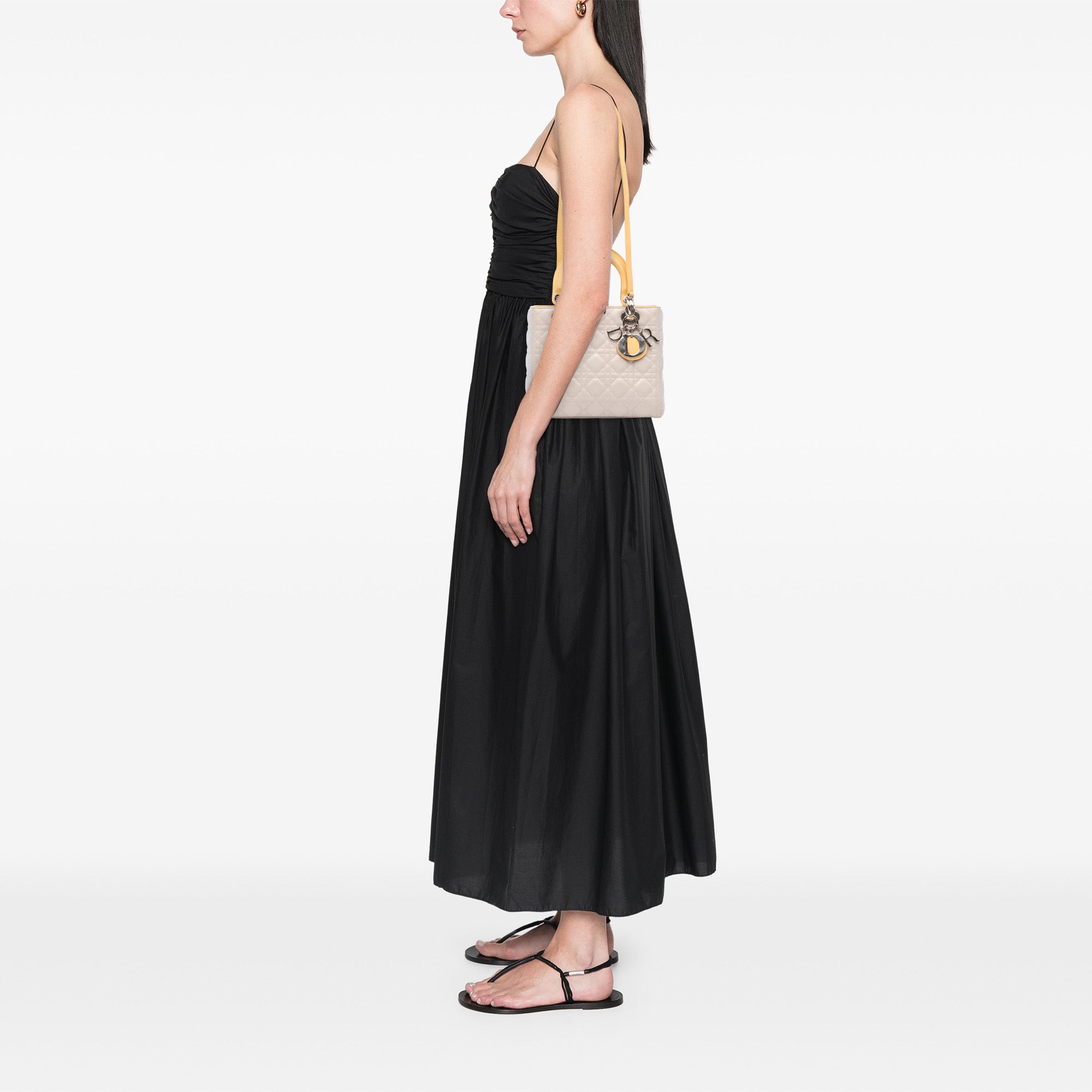Dior Medium Tricolor Lambskin Cannage Lady Dior - image 11
