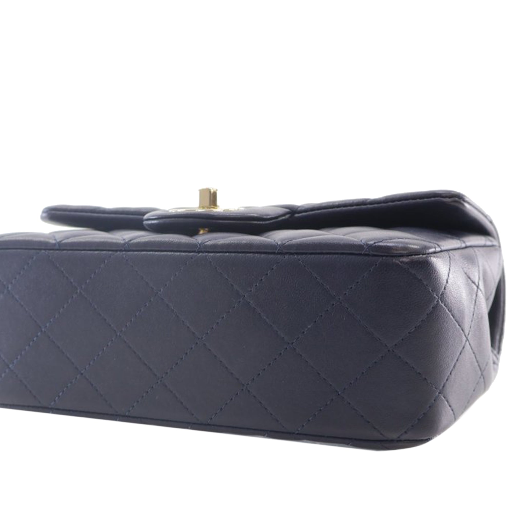 Chanel Mini Rectangular Lambskin Top Handle Flap - image 12