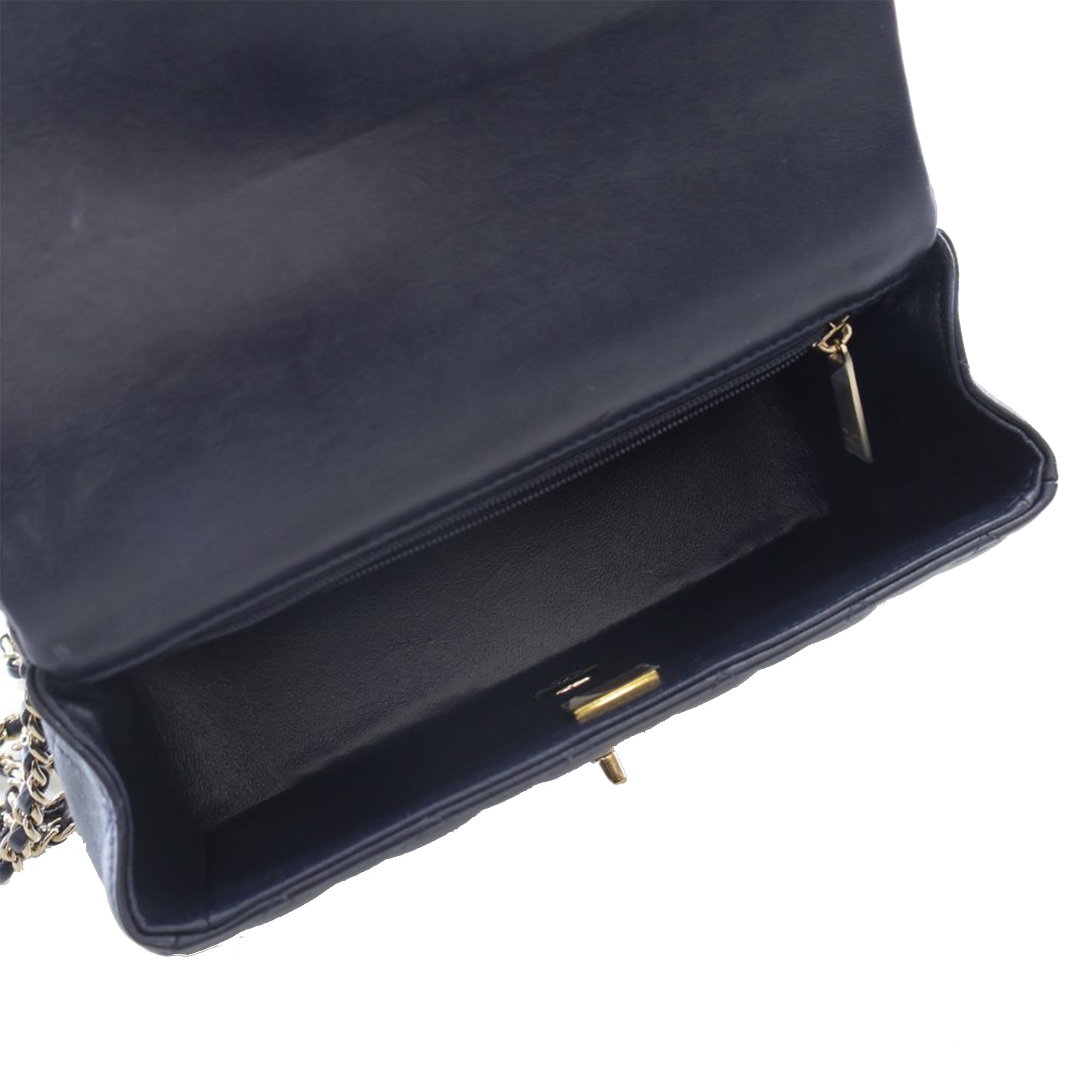 Chanel Mini Rectangular Lambskin Top Handle Flap - image 5